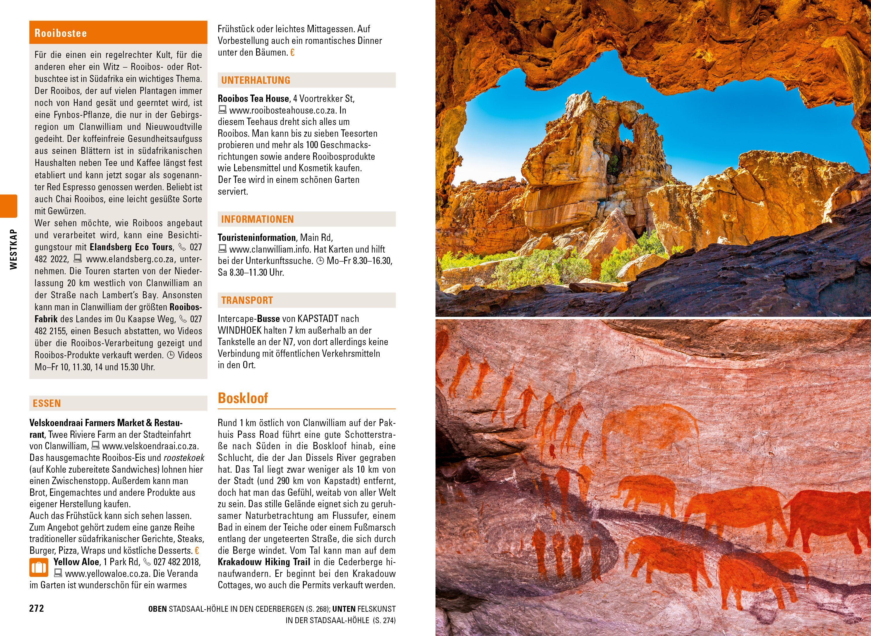 Beispielinhalt (Bild) Stefan Loose Reiseführer Südafrika, Lesotho und eSwatini