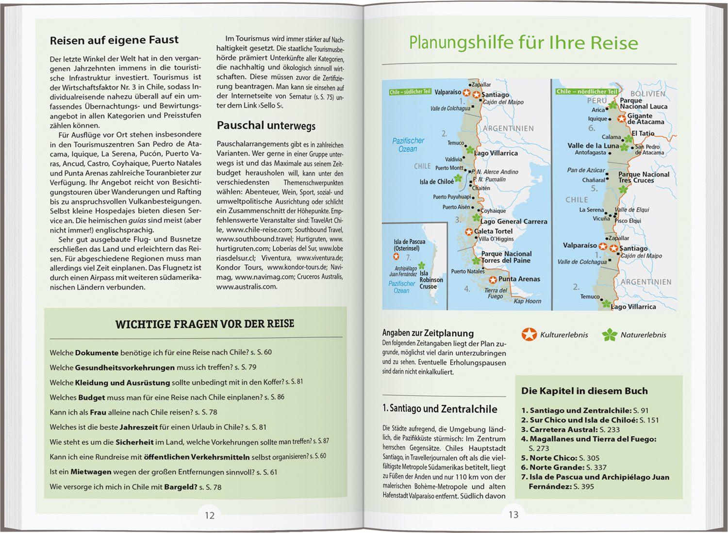 Beispielinhalt (Bild) DUMONT Reise-Handbuch Reiseführer Chile mit Osterinsel