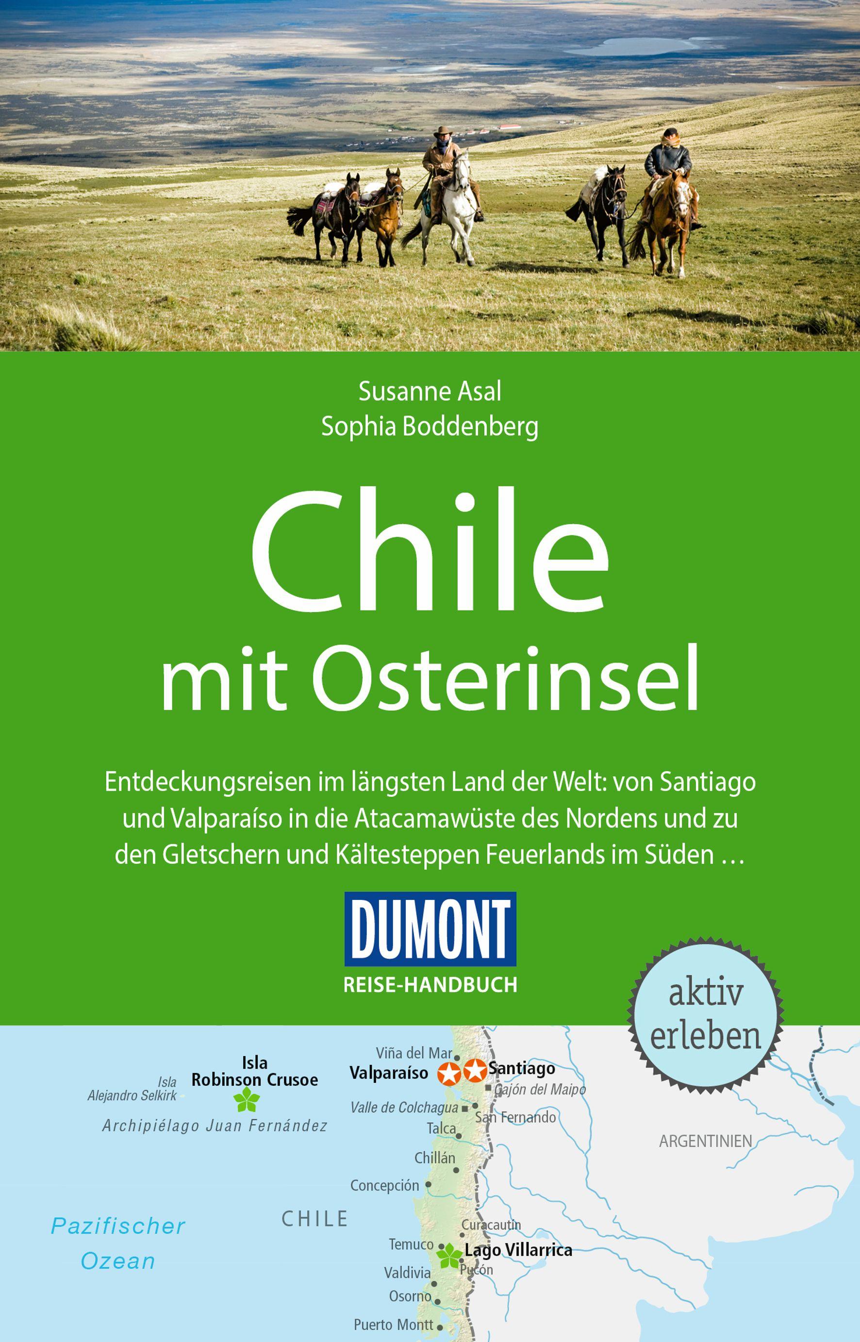 Vorderes Coverbild DUMONT Reise-Handbuch Reiseführer Chile mit Osterinsel