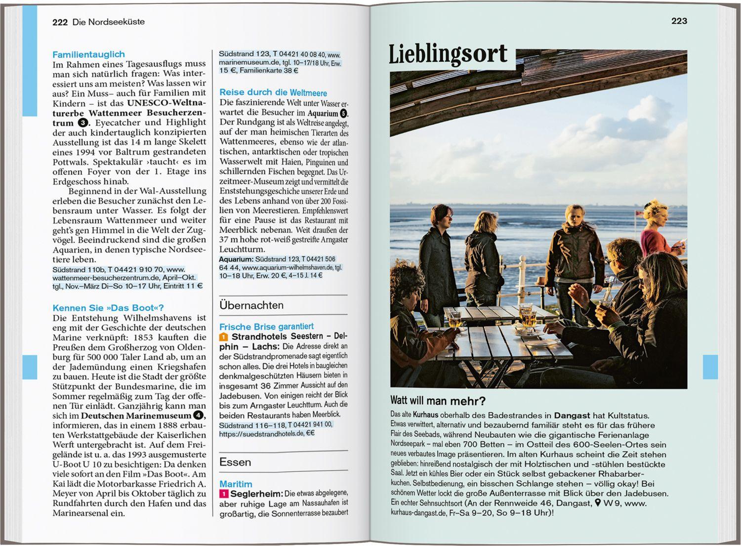 Beispielinhalt (Bild) DUMONT Reise-Taschenbuch Reiseführer Ostfriesische Inseln & Nordseeküste