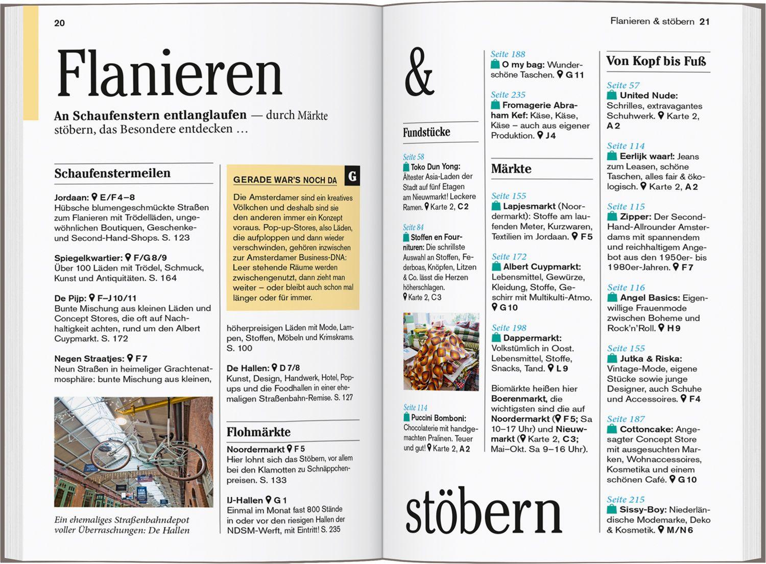 Beispielinhalt (Bild) DUMONT Reise-Taschenbuch Reiseführer Amsterdam