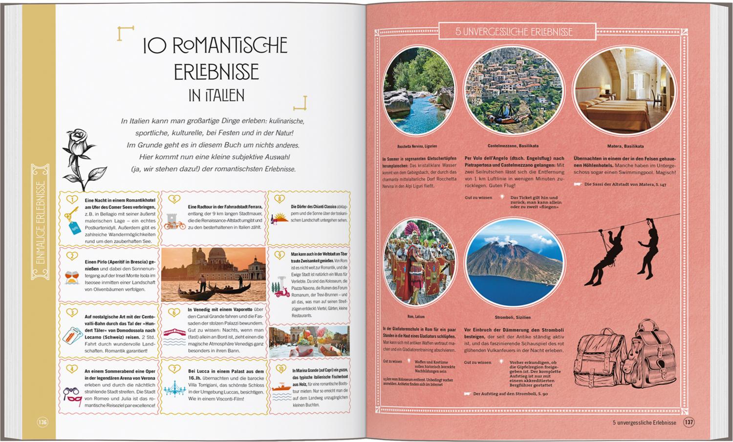 Beispielinhalt (Bild) DUMONT Bildband Atlas der Reiselust Italien