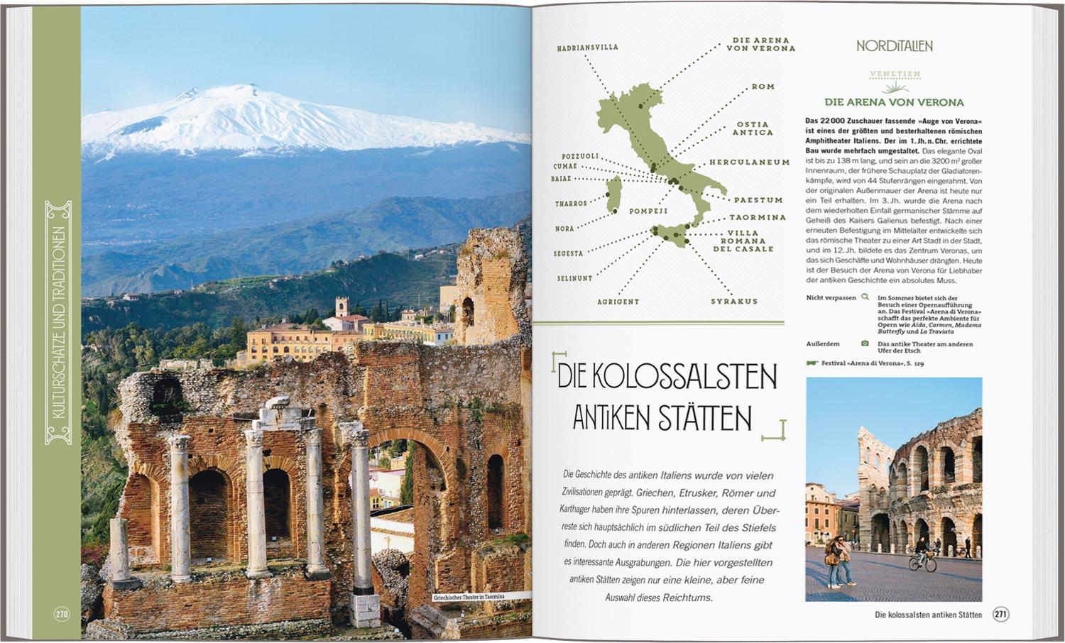 Beispielinhalt (Bild) DUMONT Bildband Atlas der Reiselust Italien