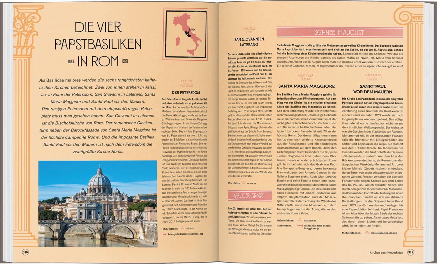 Beispielinhalt (Bild) DUMONT Bildband Atlas der Reiselust Italien