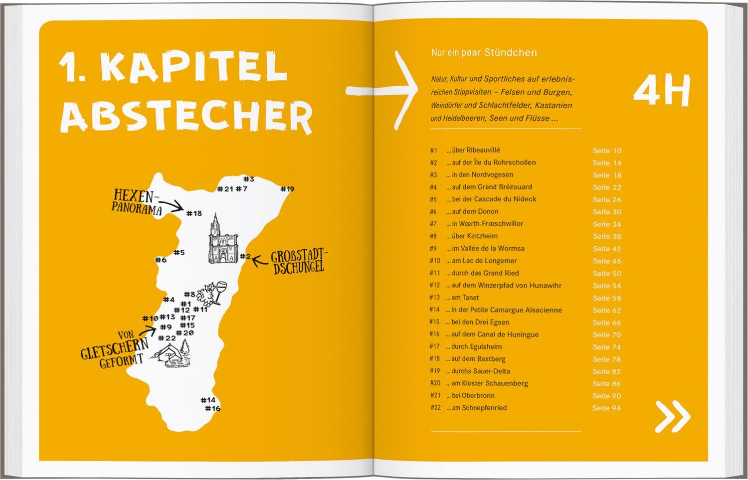 Beispielinhalt (Bild) 52 kleine & große Eskapaden im Elsass