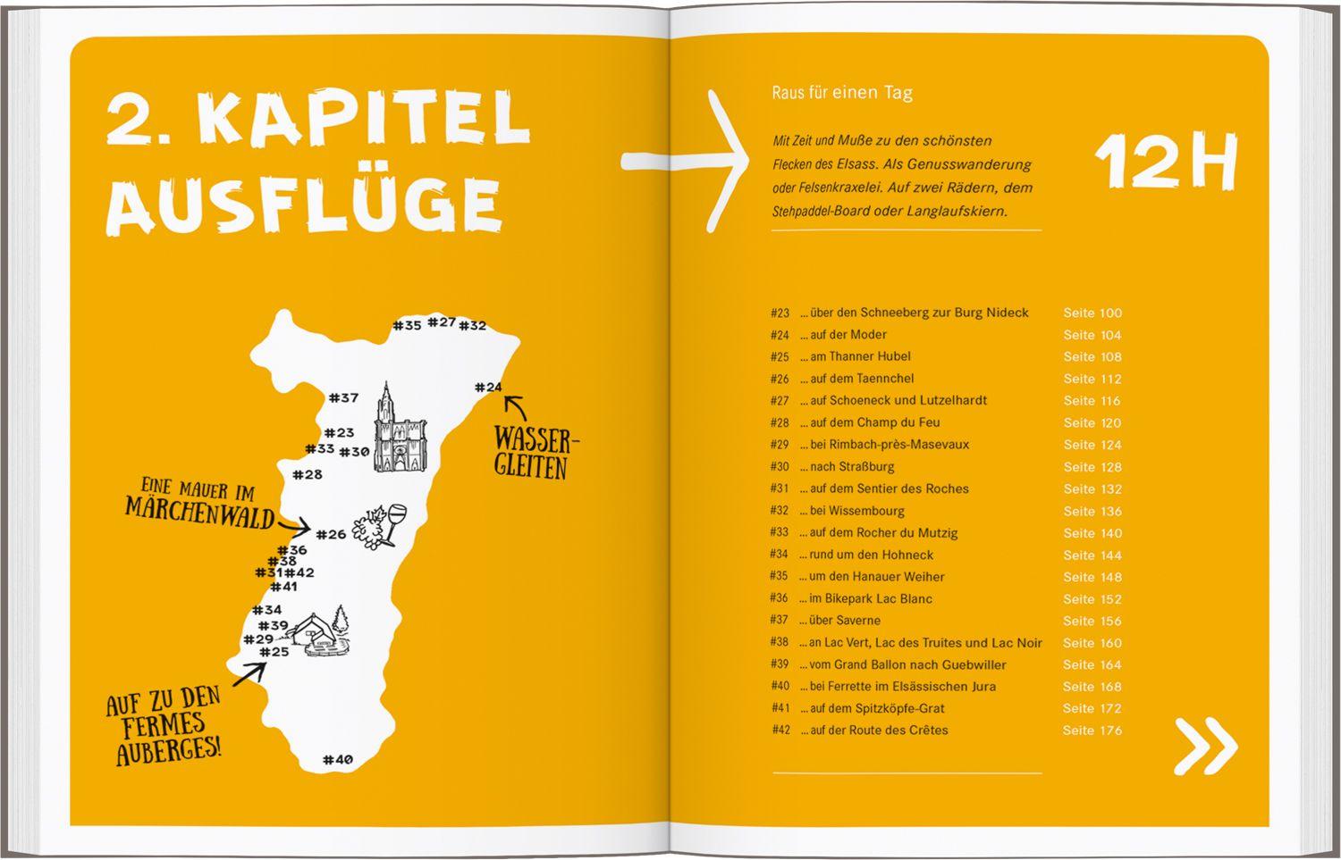 Beispielinhalt (Bild) 52 kleine & große Eskapaden im Elsass