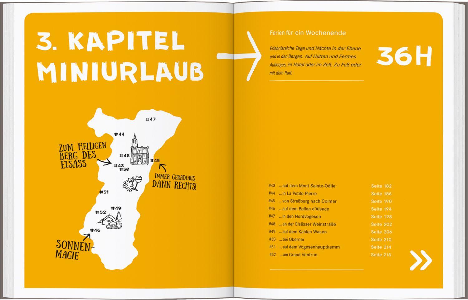 Beispielinhalt (Bild) 52 kleine & große Eskapaden im Elsass