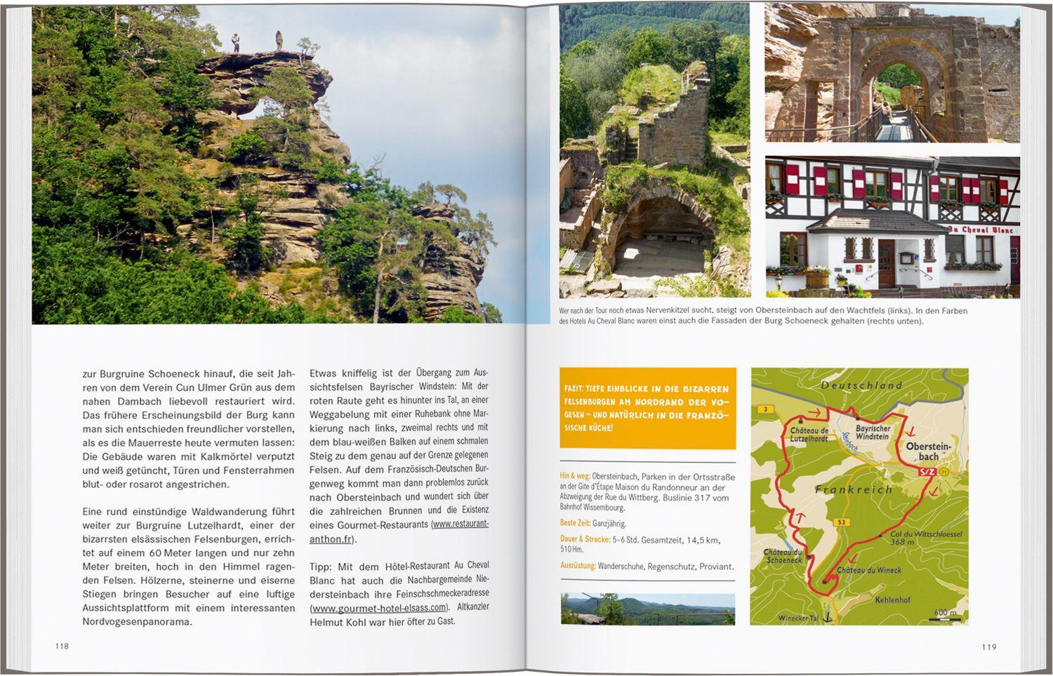 Beispielinhalt (Bild) 52 kleine & große Eskapaden im Elsass