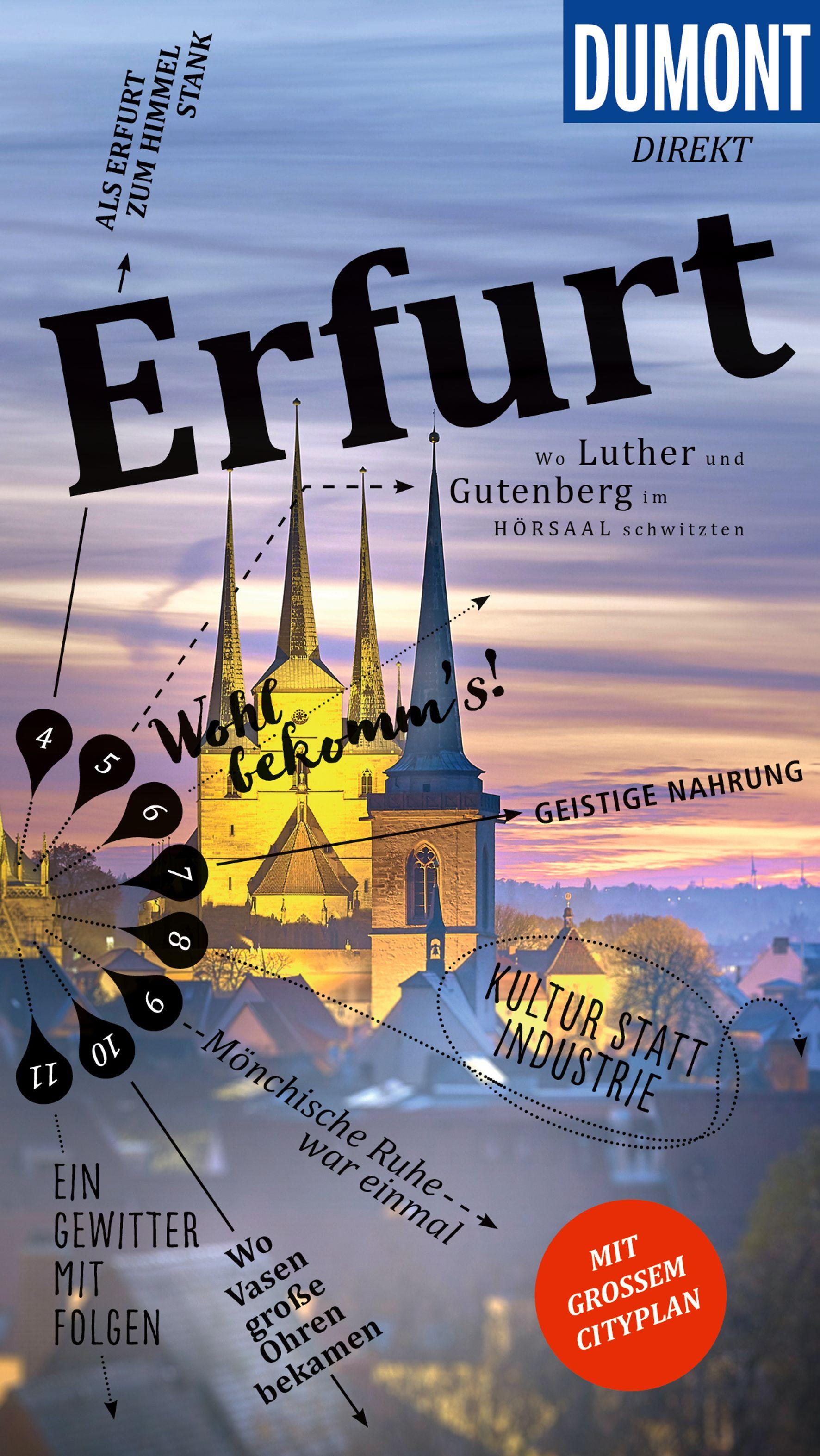 Vorderes Coverbild DUMONT direkt Reiseführer Erfurt