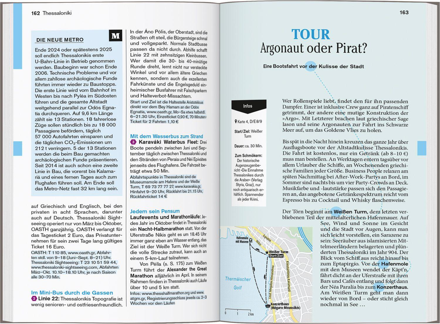Beispielinhalt (Bild) DUMONT Reise-Taschenbuch Reiseführer Chalkidikí & Thessaloníki