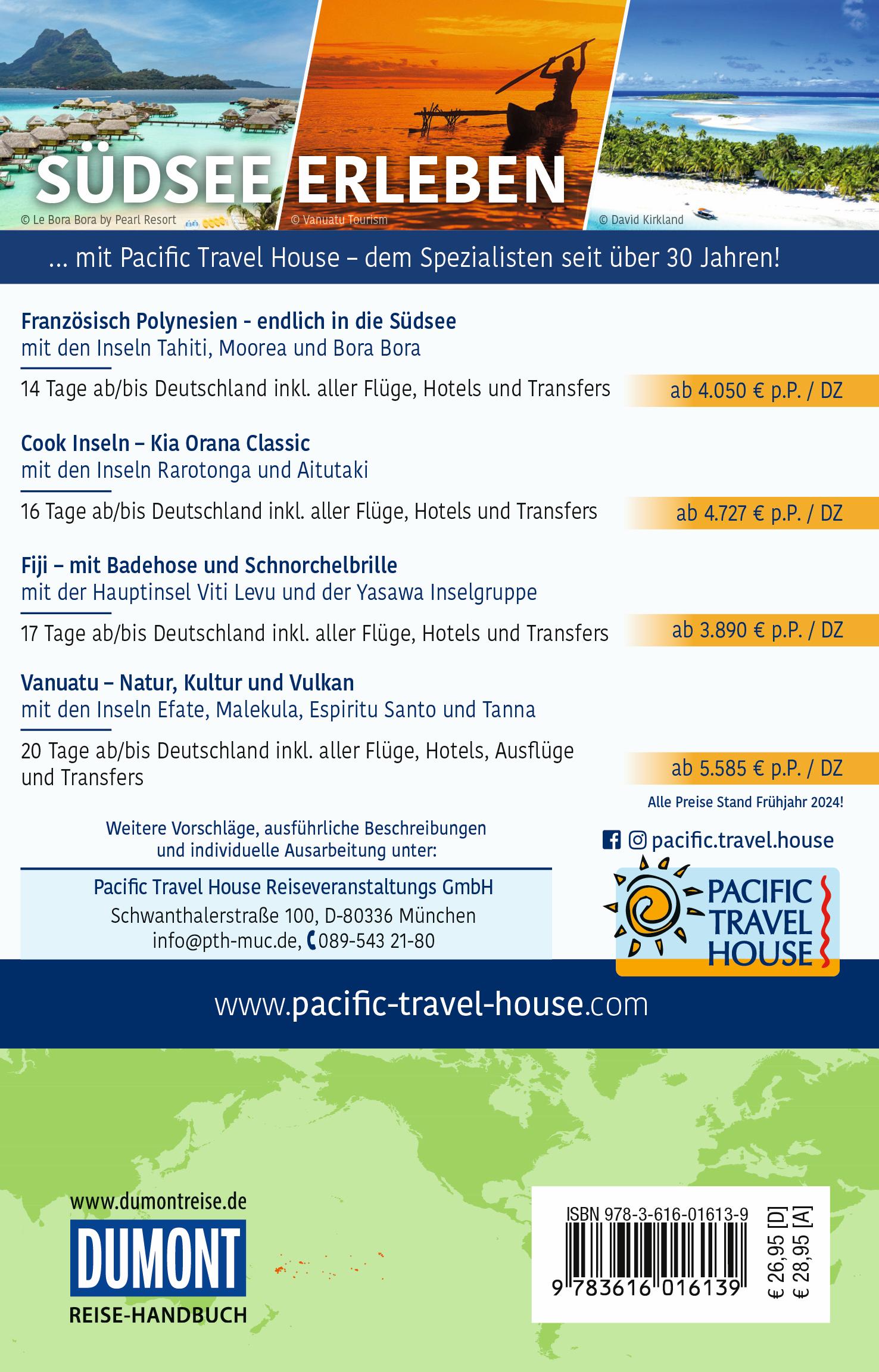 Rückseitencover DUMONT Reise-Handbuch Reiseführer Südsee