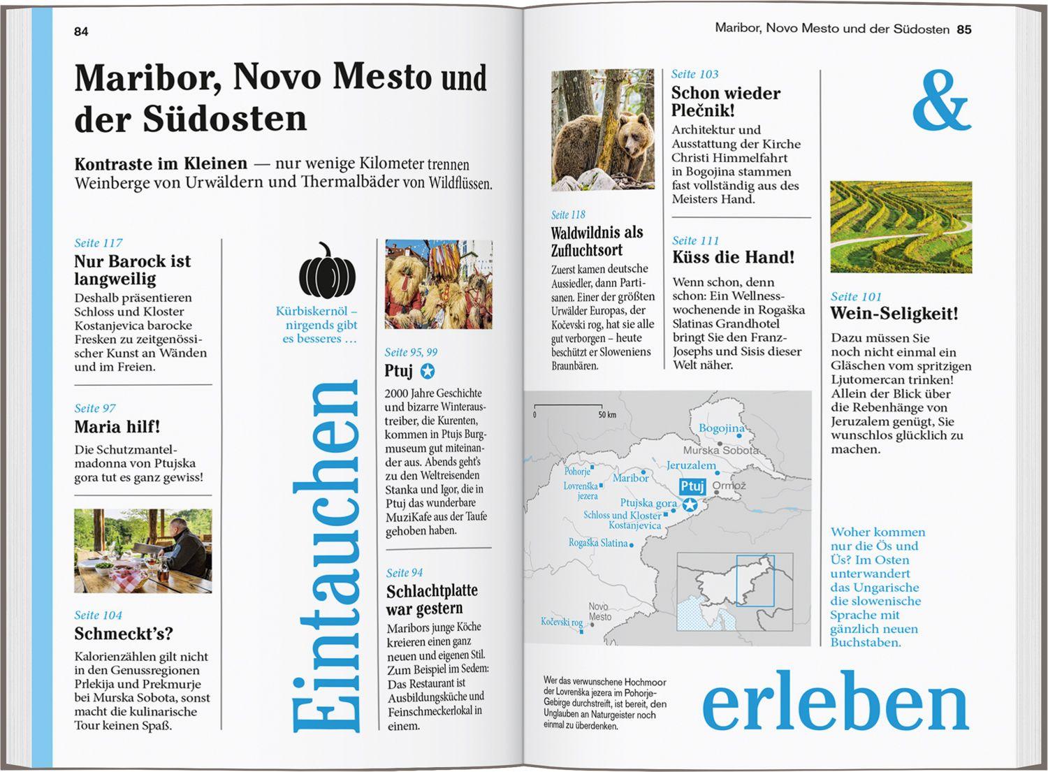 Beispielinhalt (Bild) DUMONT Reise-Taschenbuch Reiseführer Slowenien & Istrien
