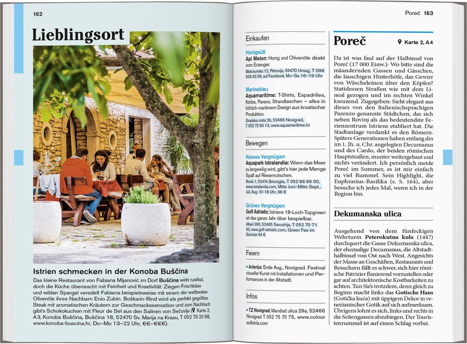 Beispielinhalt (Bild) DUMONT Reise-Taschenbuch Reiseführer Slowenien & Istrien