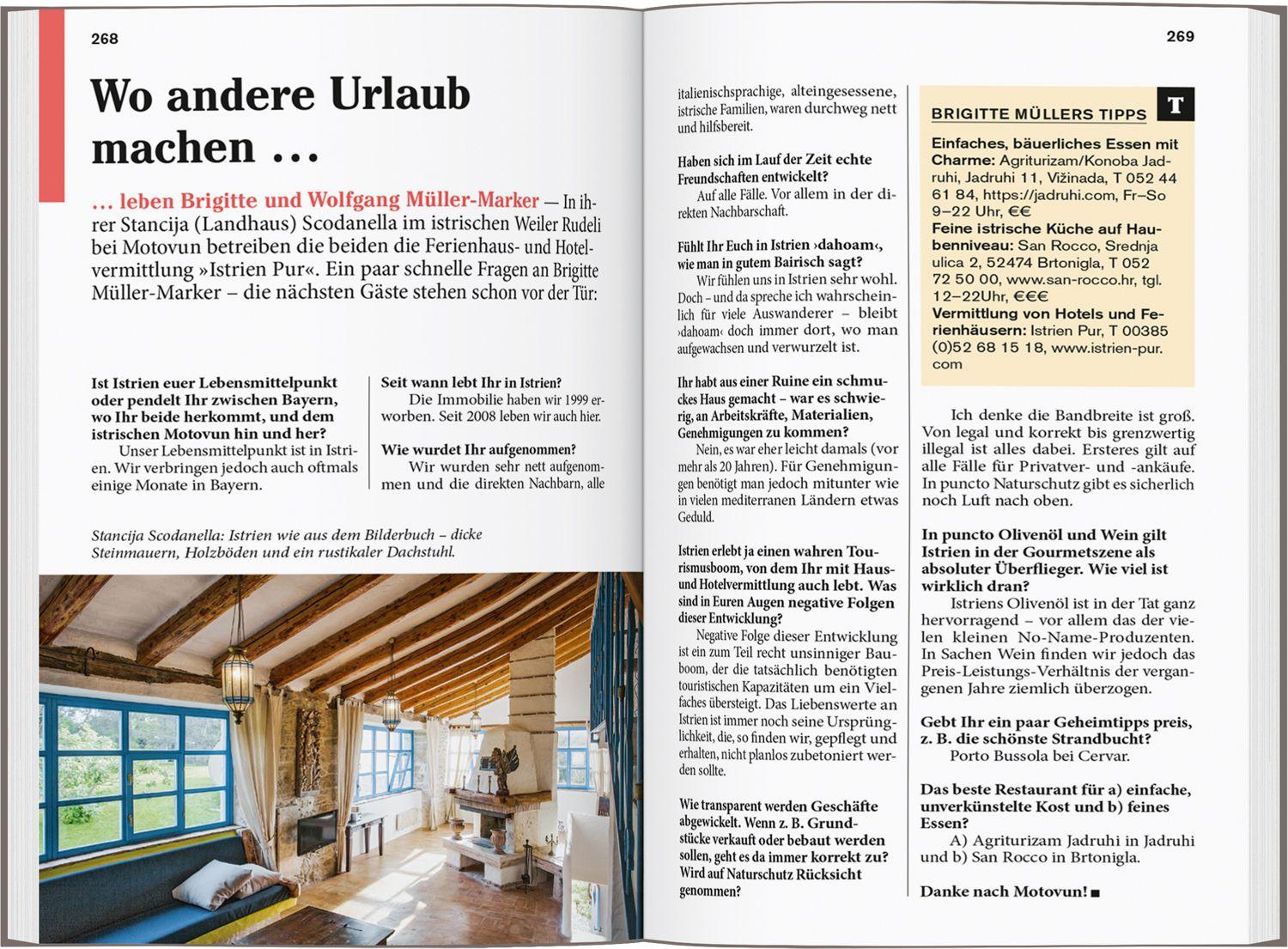 Beispielinhalt (Bild) DUMONT Reise-Taschenbuch Reiseführer Slowenien & Istrien