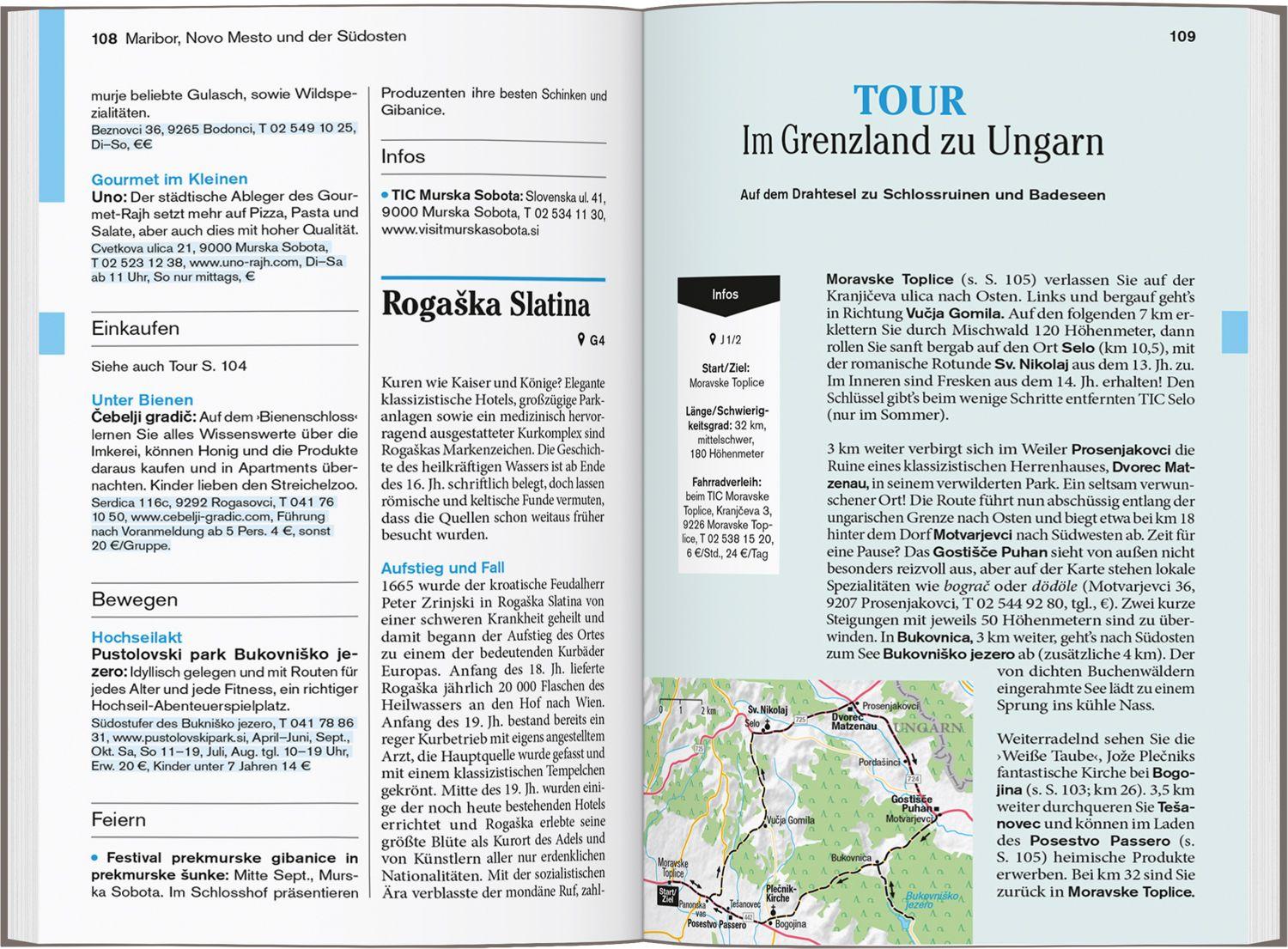 Beispielinhalt (Bild) DUMONT Reise-Taschenbuch Reiseführer Slowenien & Istrien