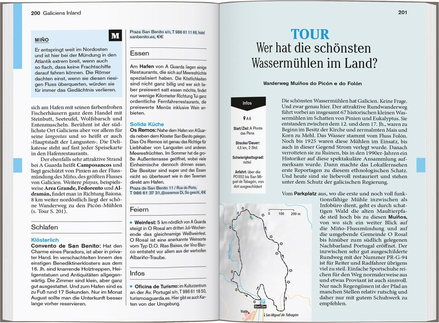 Beispielinhalt (Bild) DUMONT Reise-Taschenbuch Reiseführer Galicien & Jakobsweg