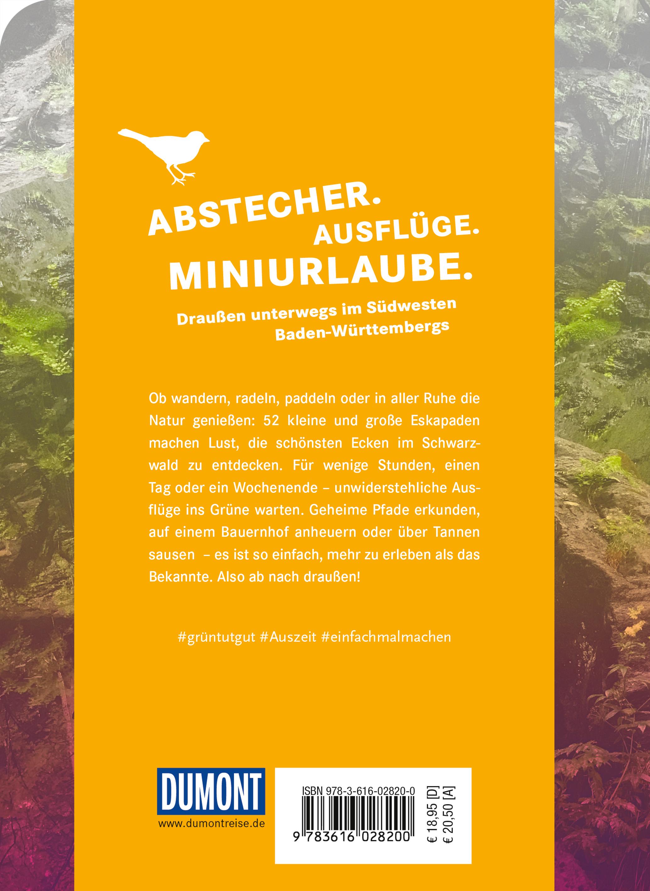 Rückseitencover 52 kleine & große Eskapaden im Schwarzwald