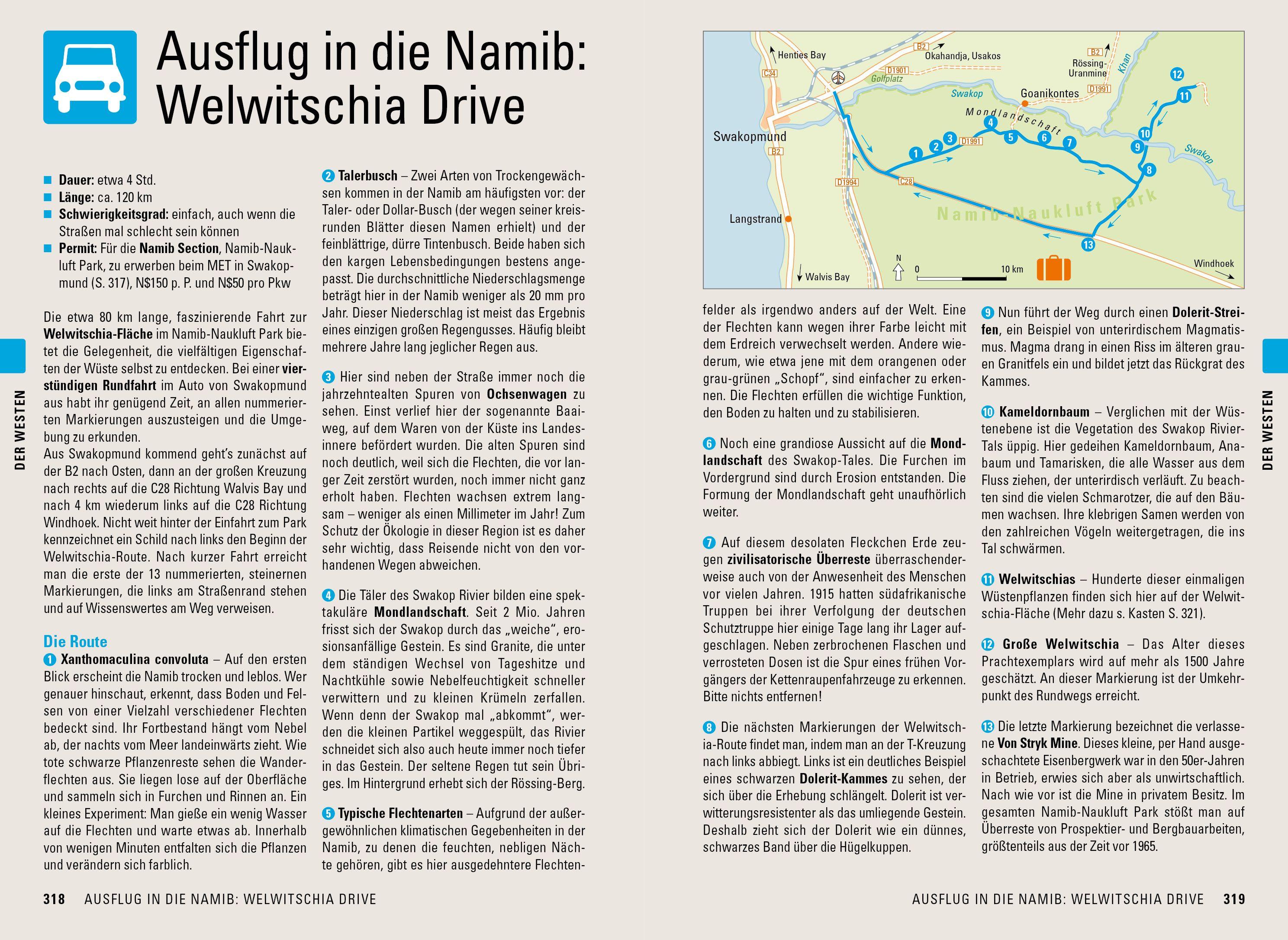 Beispielinhalt (Bild) Stefan Loose Reiseführer Namibia