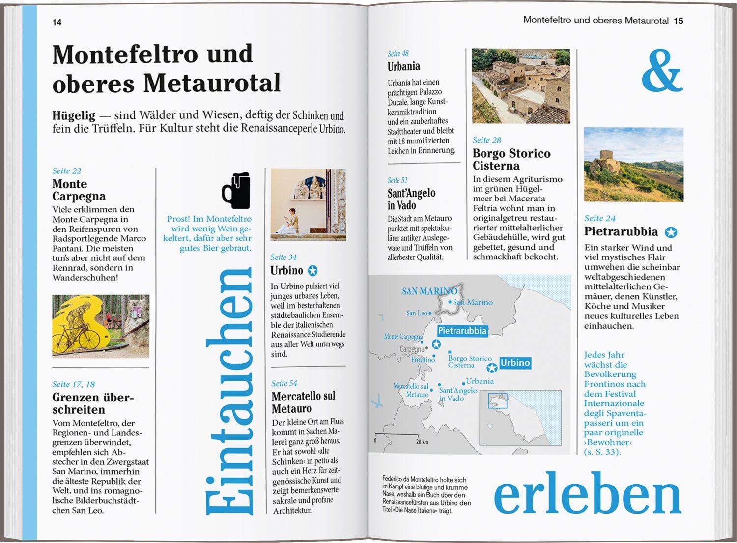 Beispielinhalt (Bild) DUMONT Reise-Taschenbuch Reiseführer Marken, Italienische Adria