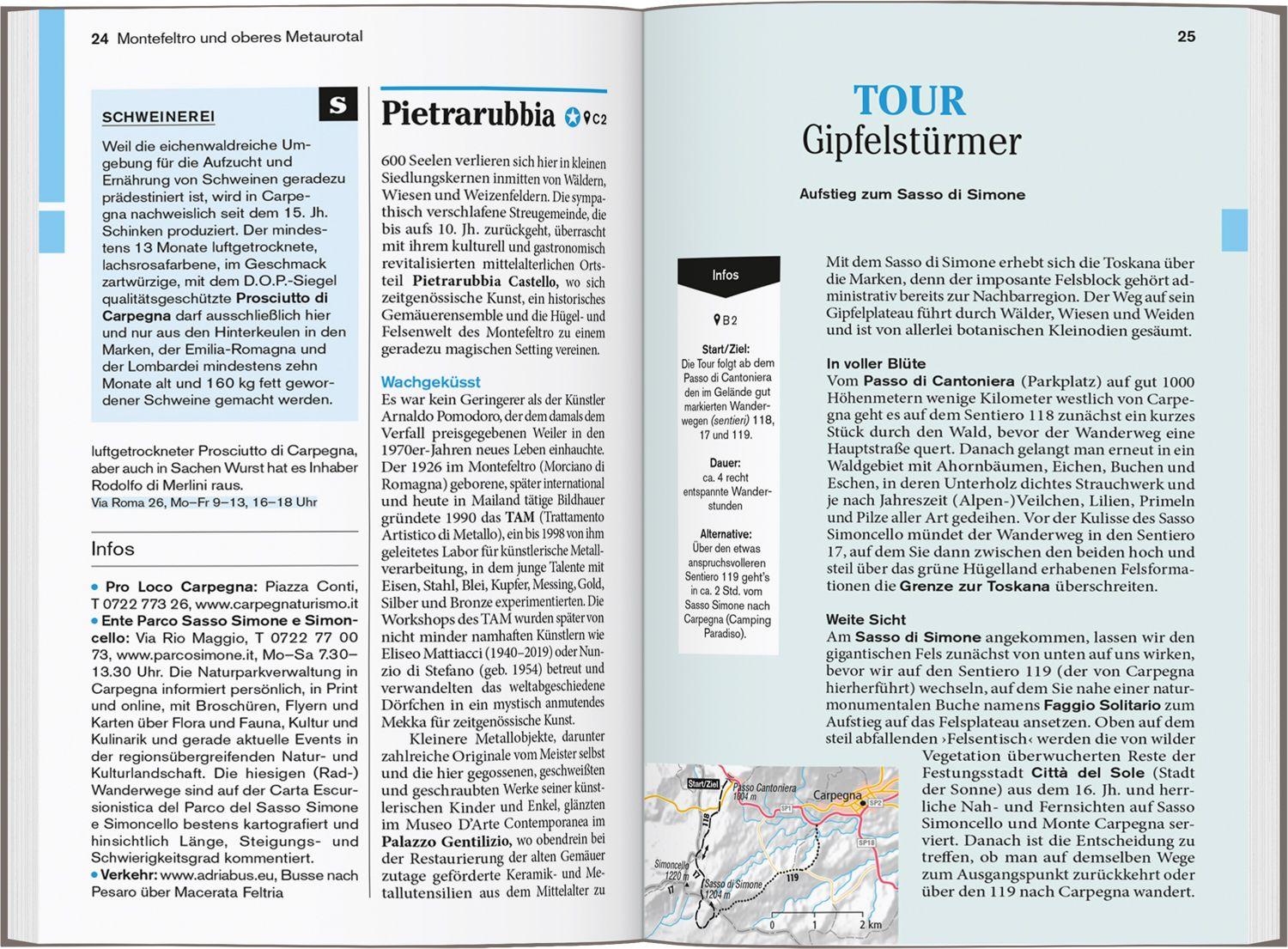 Beispielinhalt (Bild) DUMONT Reise-Taschenbuch Reiseführer Marken, Italienische Adria