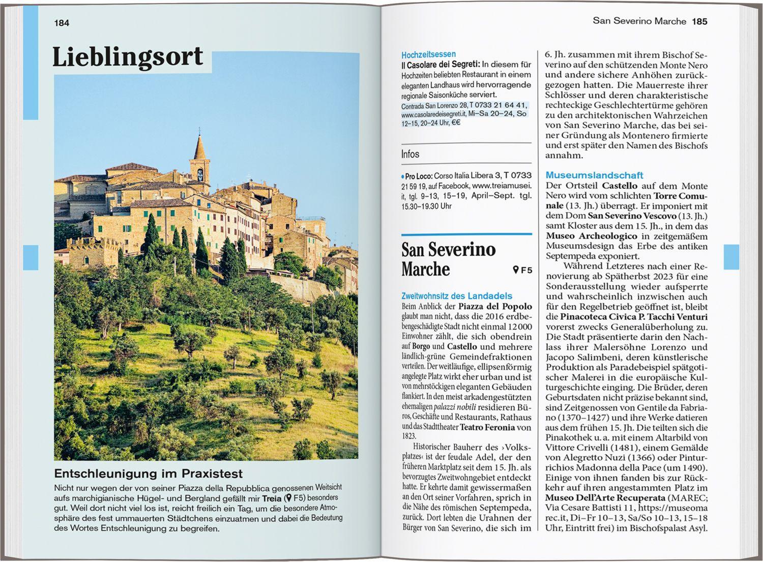 Beispielinhalt (Bild) DUMONT Reise-Taschenbuch Reiseführer Marken, Italienische Adria