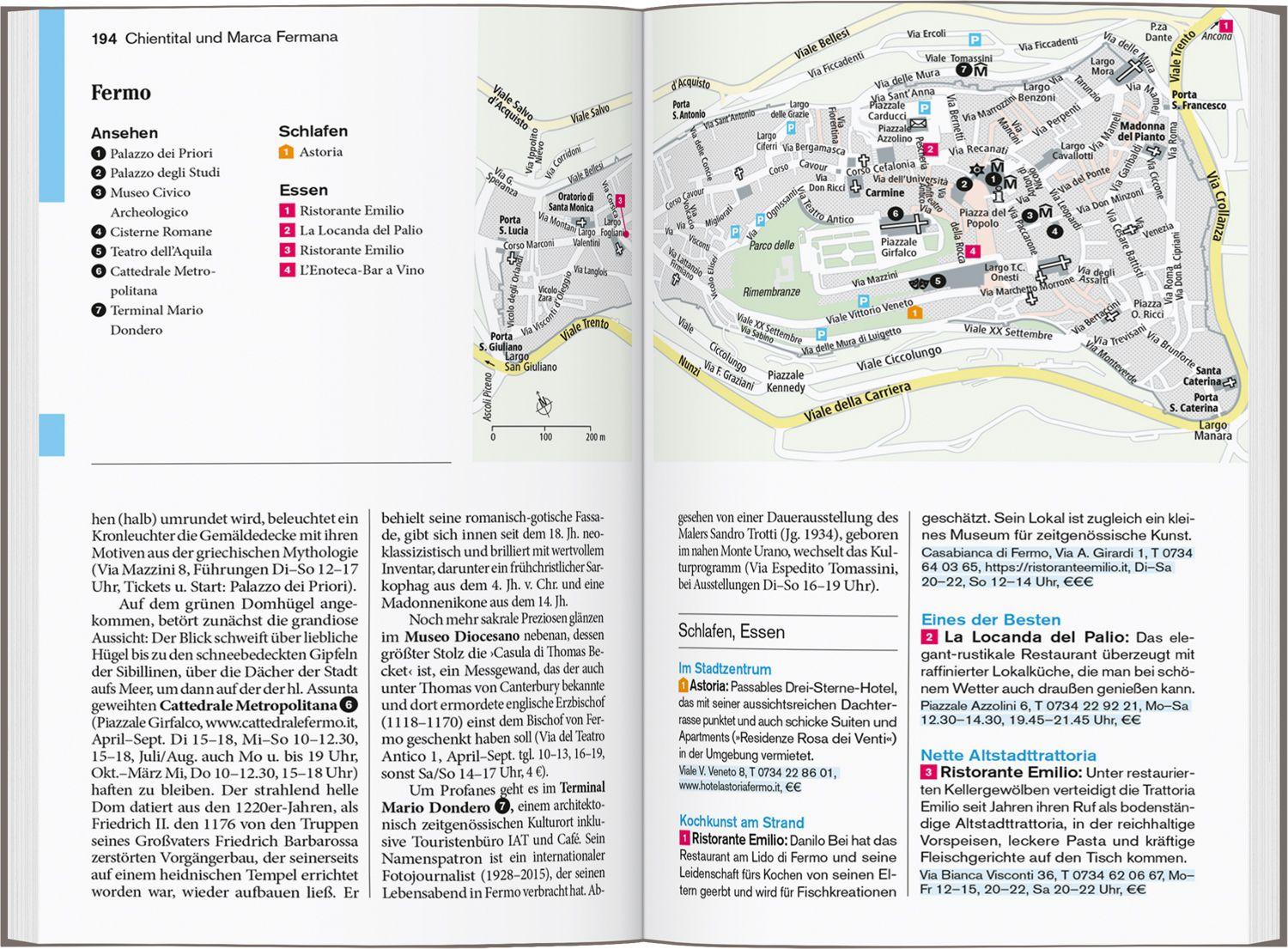 Beispielinhalt (Bild) DUMONT Reise-Taschenbuch Reiseführer Marken, Italienische Adria