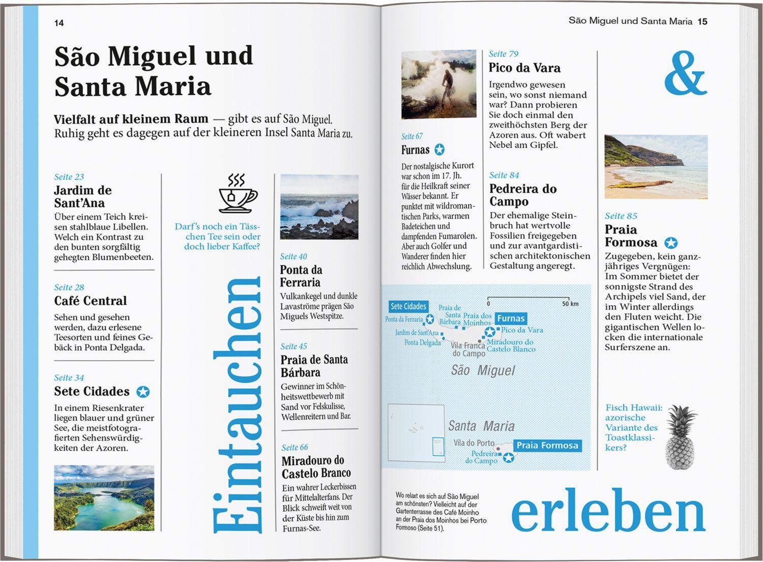 Beispielinhalt (Bild) DUMONT Reise-Taschenbuch Reiseführer Azoren