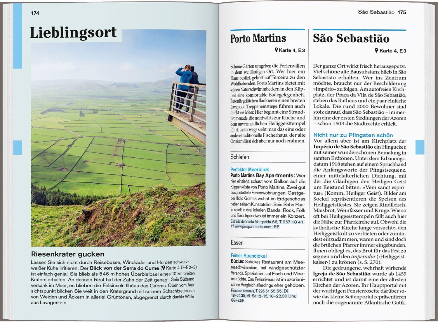 Beispielinhalt (Bild) DUMONT Reise-Taschenbuch Reiseführer Azoren