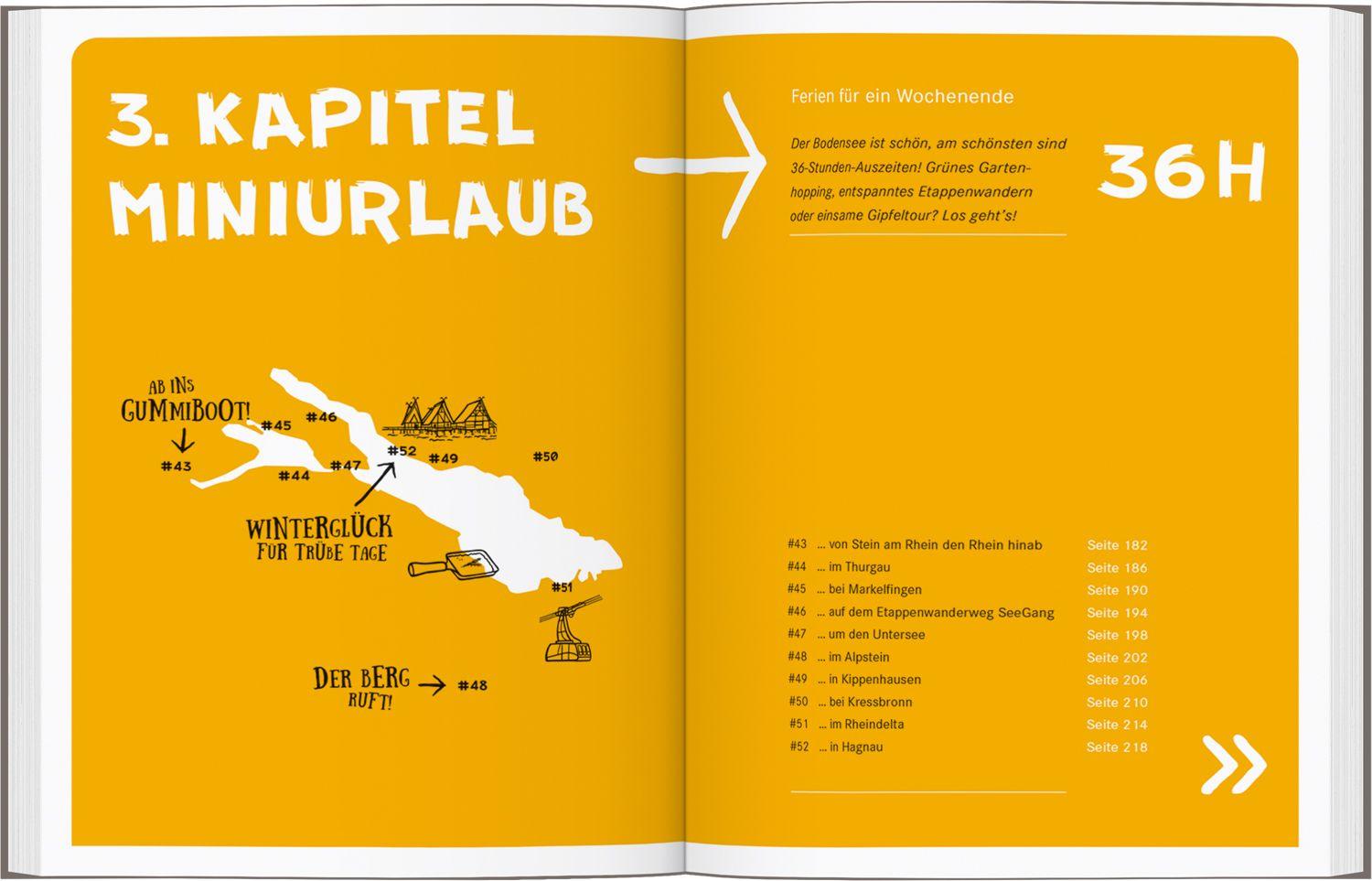 Beispielinhalt (Bild) 52 kleine & große Eskapaden am und um den Bodensee
