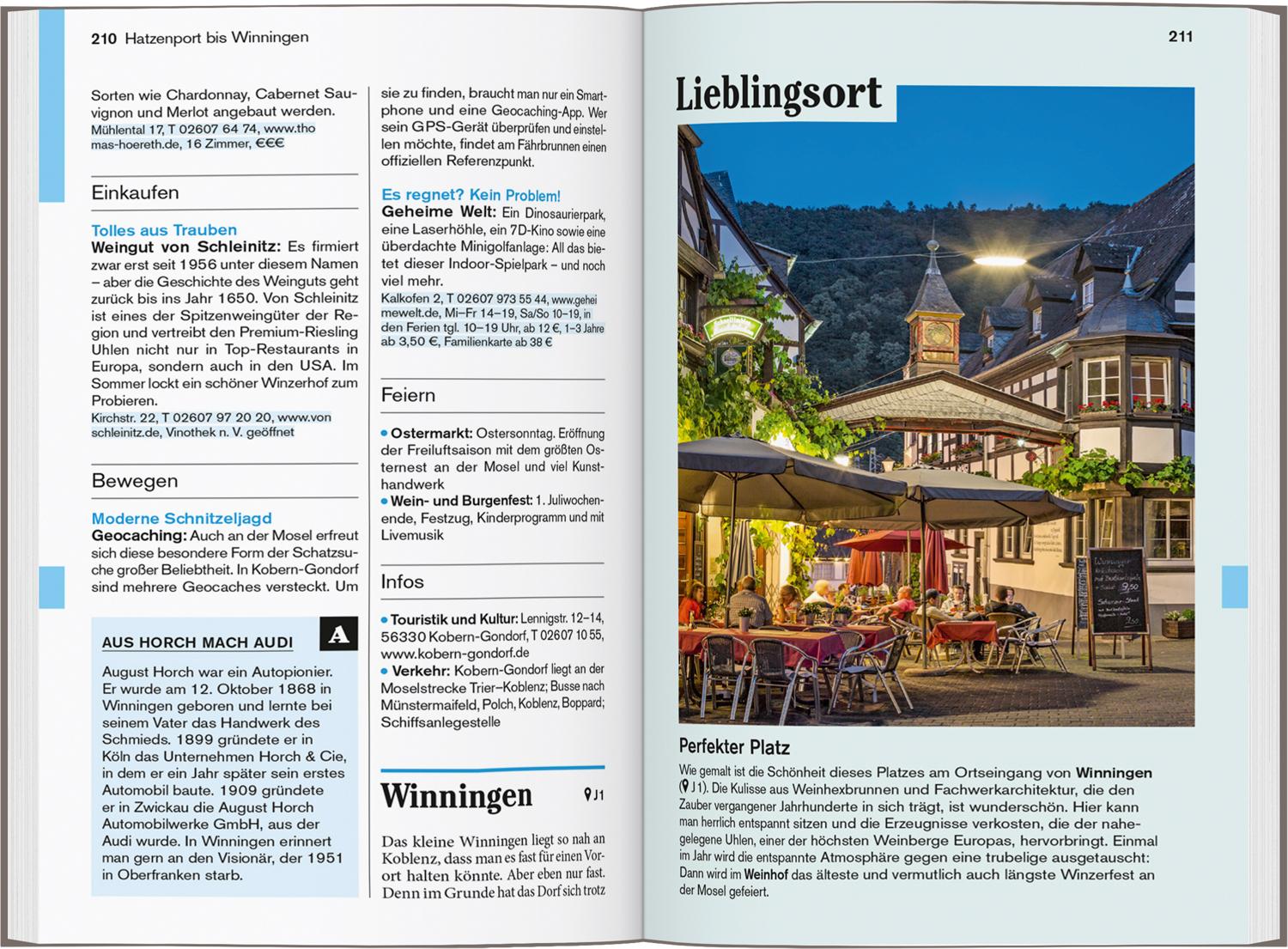 Beispielinhalt (Bild) DUMONT Reise-Taschenbuch Reiseführer Mosel