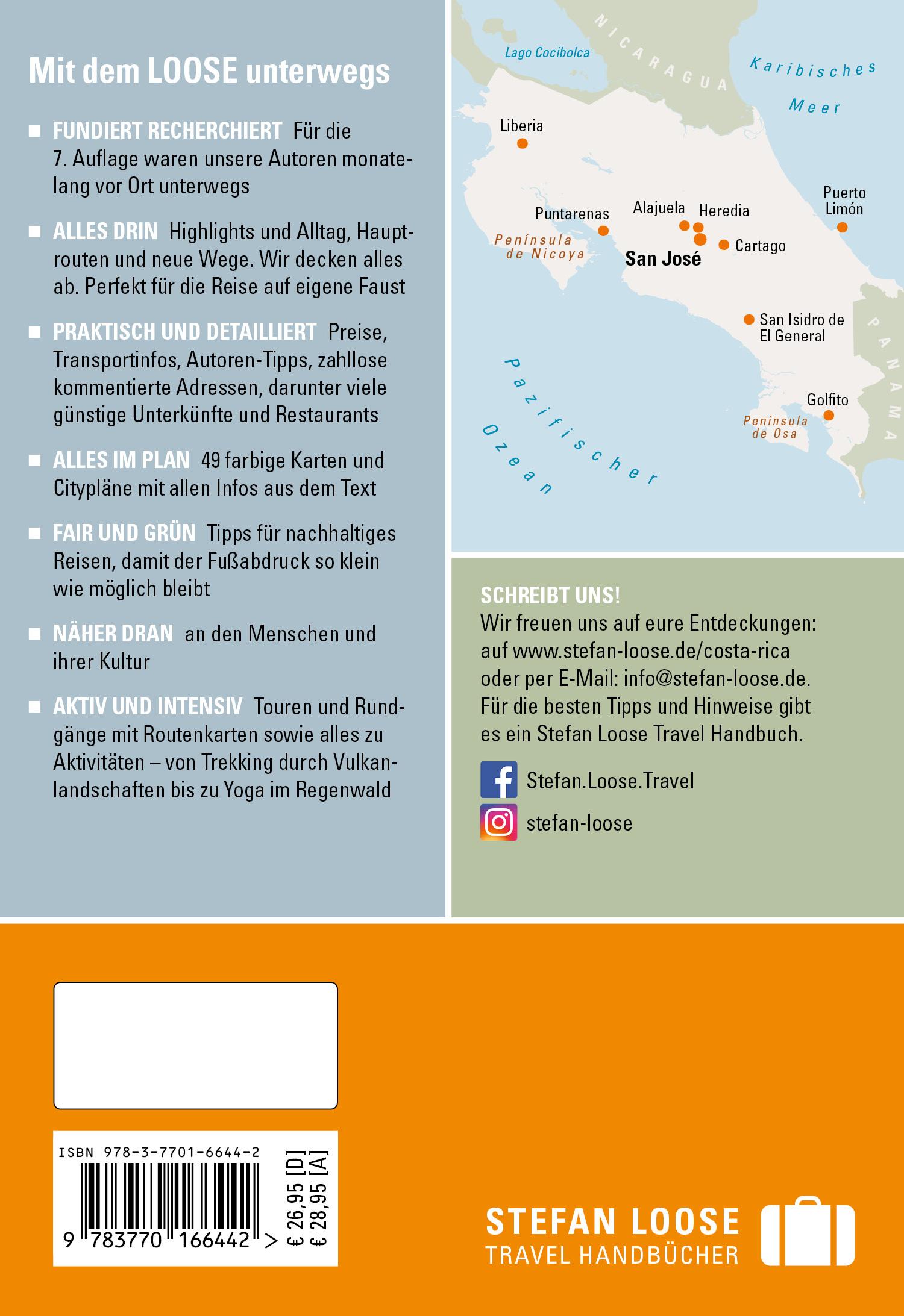 Rückseitencover Stefan Loose Reiseführer Costa Rica