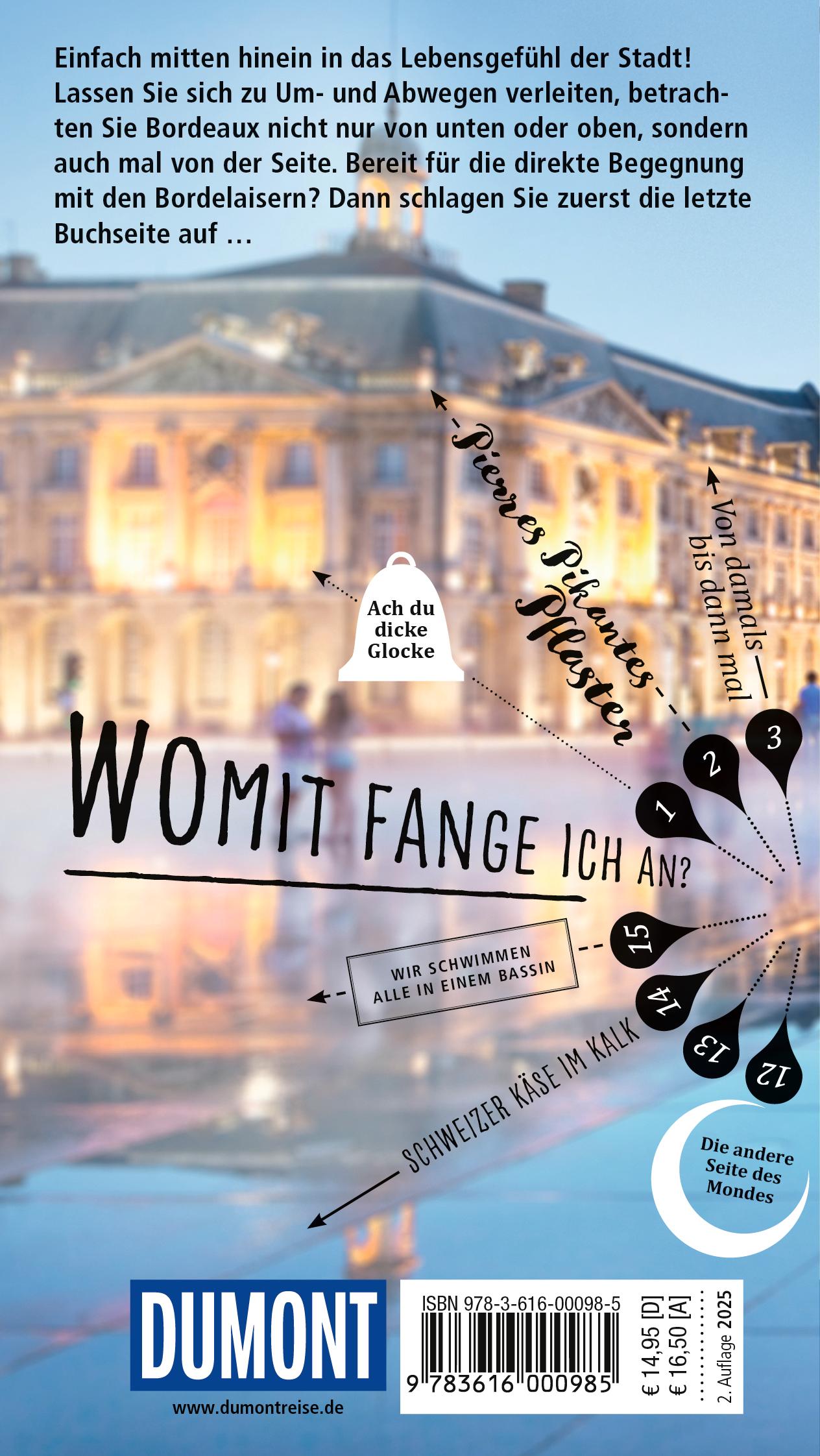 Rückseitencover DUMONT direkt Reiseführer Bordeaux