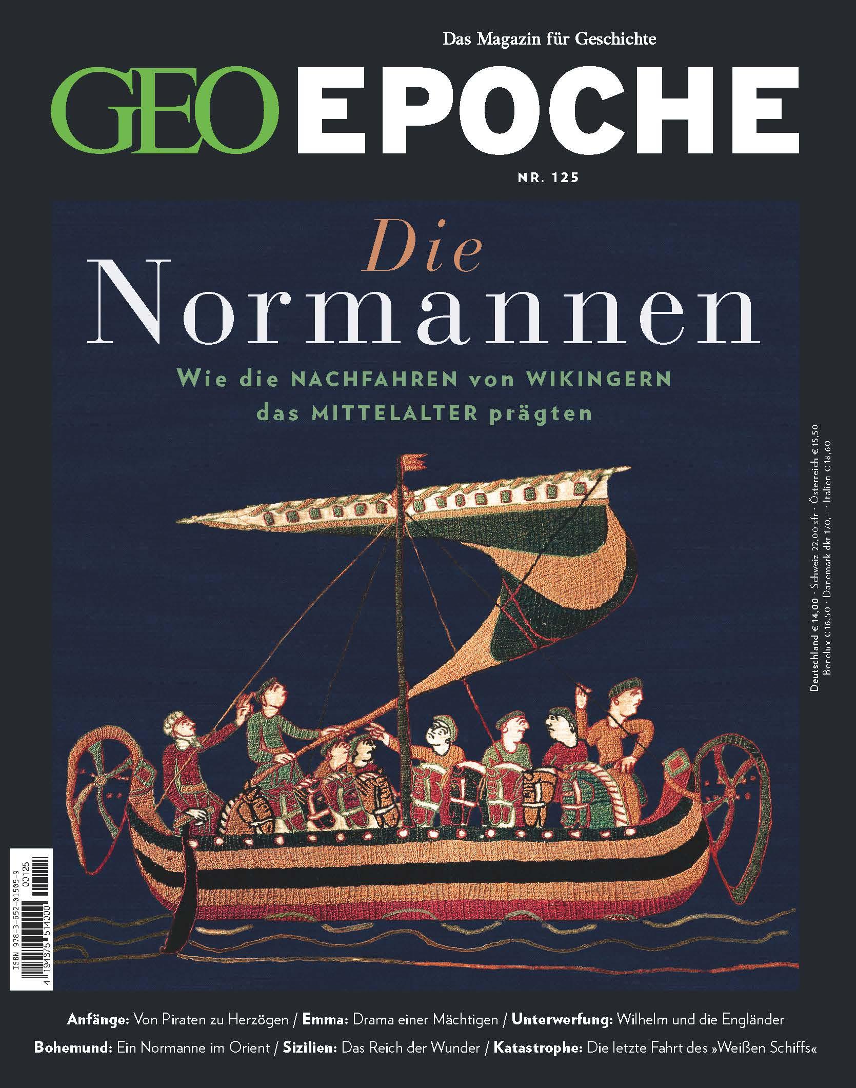Vorderes Coverbild GEO Epoche 125/2024 - Die Normannen