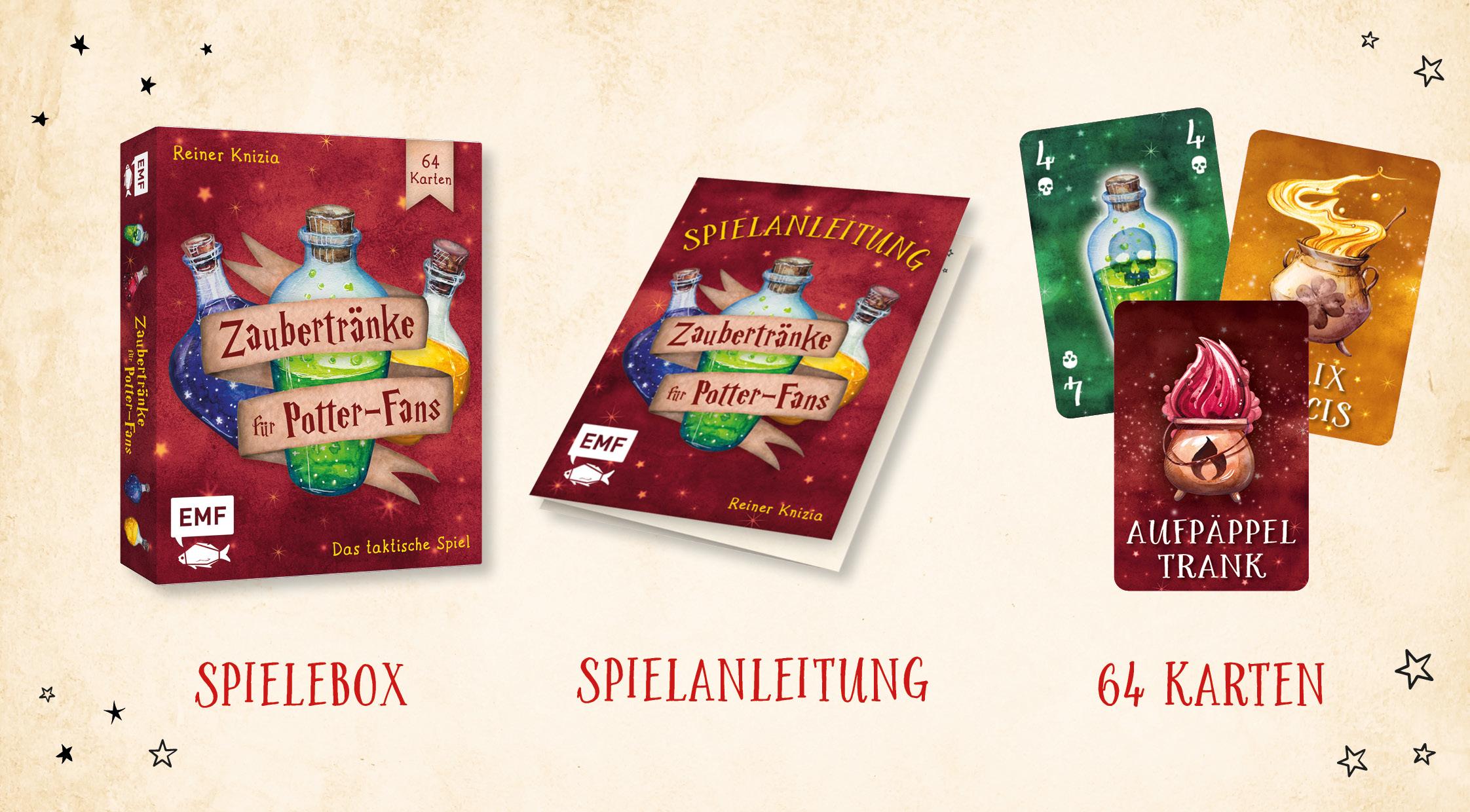 Beispielinhalt (Bild) Kartenspiel: Zaubertränke - Das taktische Spiel für Harry Potter-Fans
