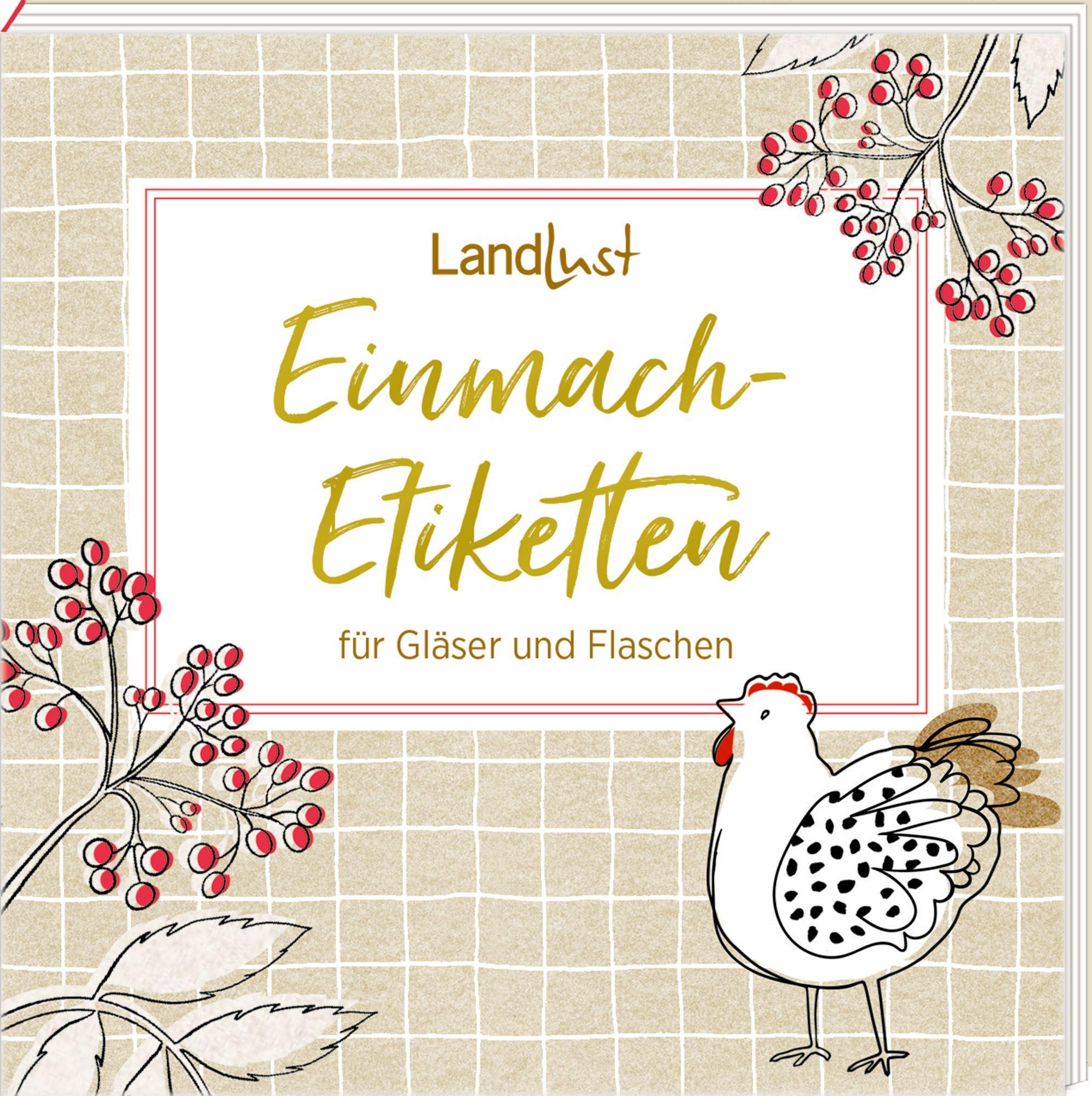 Vorderes Coverbild Etikettenbüchlein - Einmach-Etiketten für Gläser und Flaschen