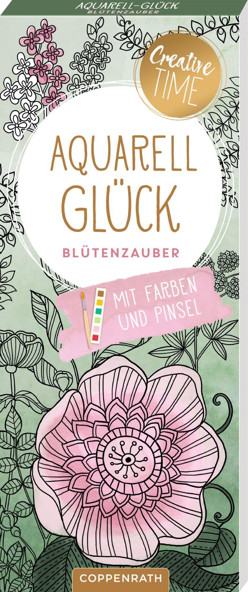 Vorderes Coverbild Aquarell-Glück Blütenzauber