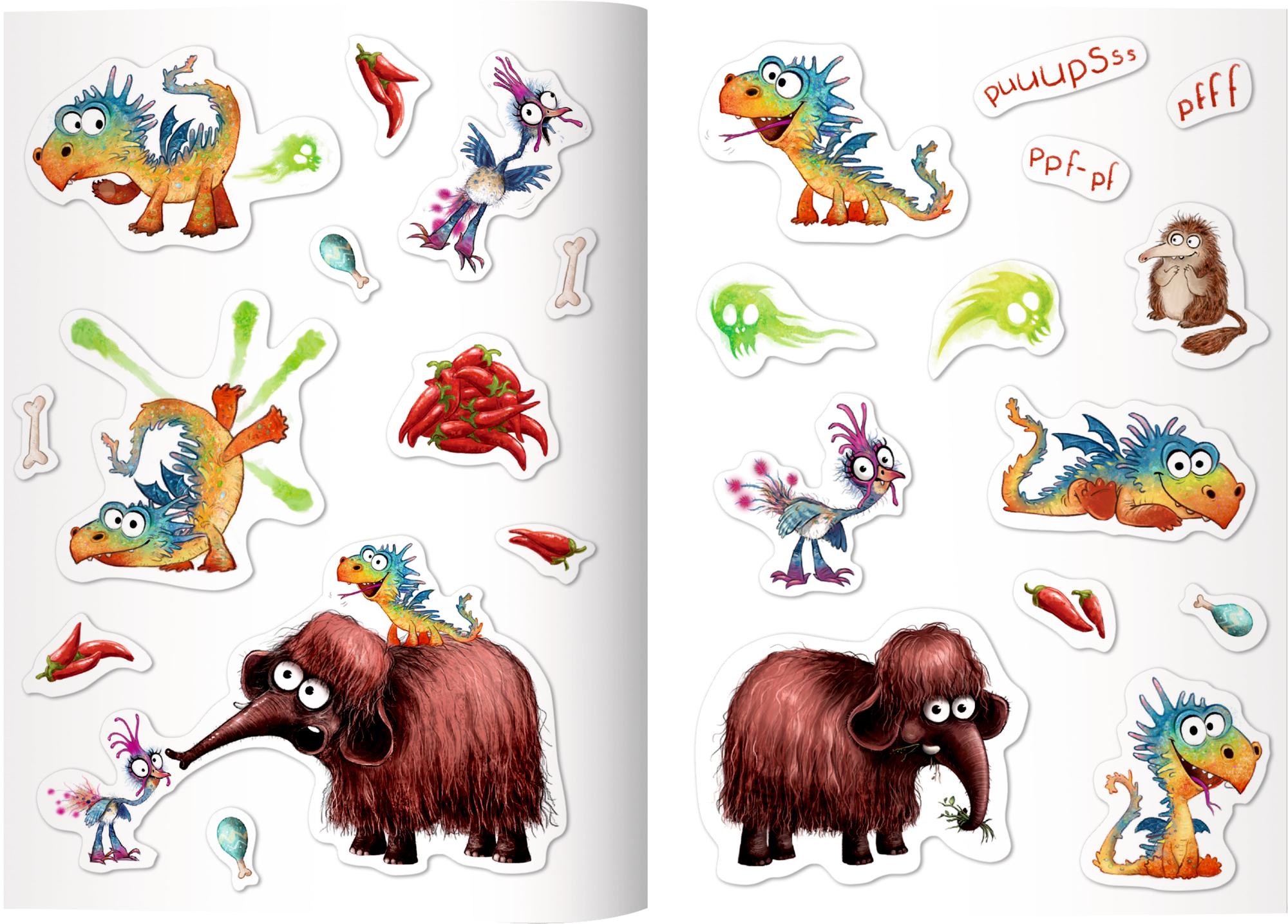 Beispielinhalt (Bild) Furzipups, der Knatterdrache