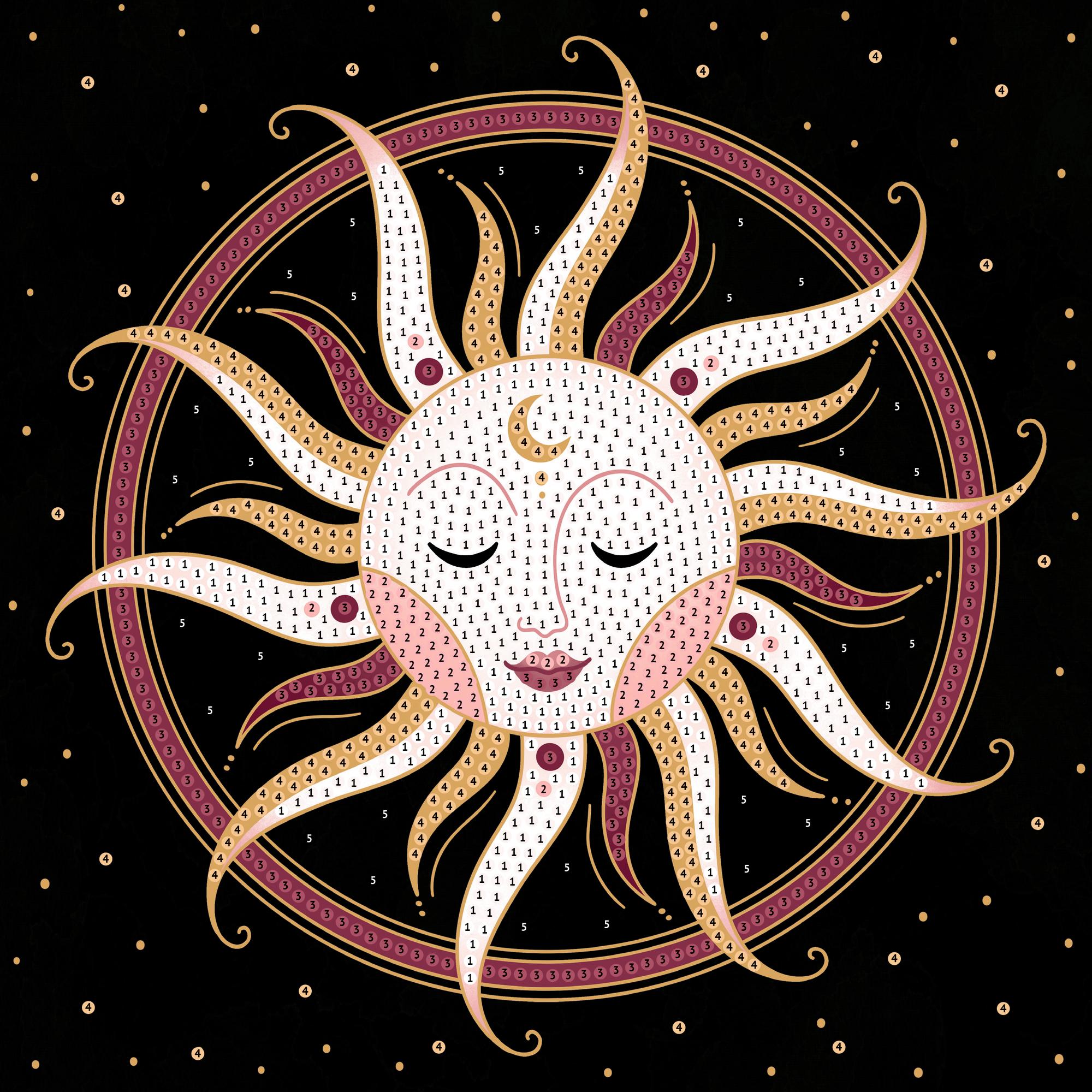 Beispielinhalt (Bild) Diamond Painting Spirit & Soul