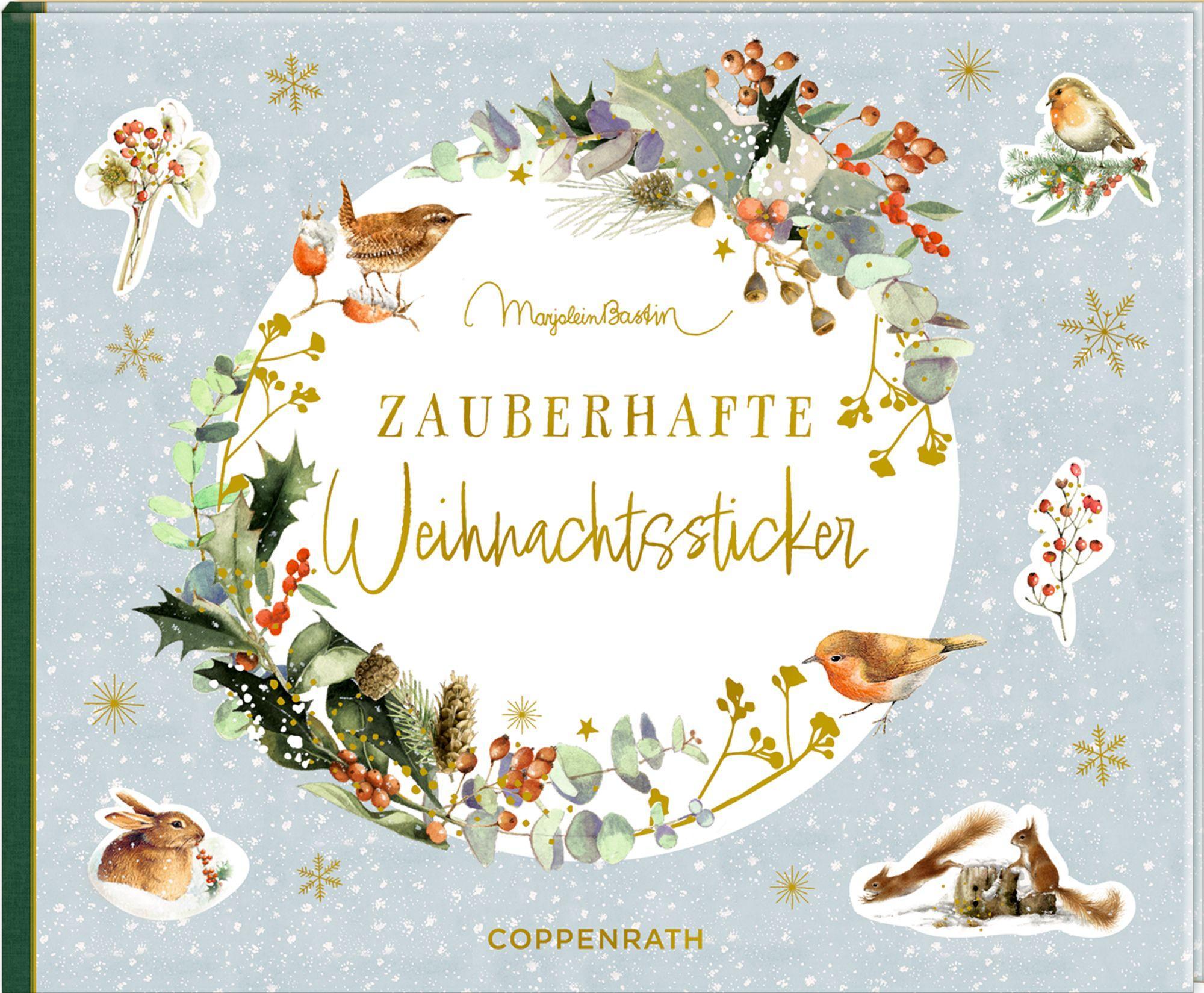 Vorderes Coverbild Stickerbuch - Zauberhafte Weihnachtssticker