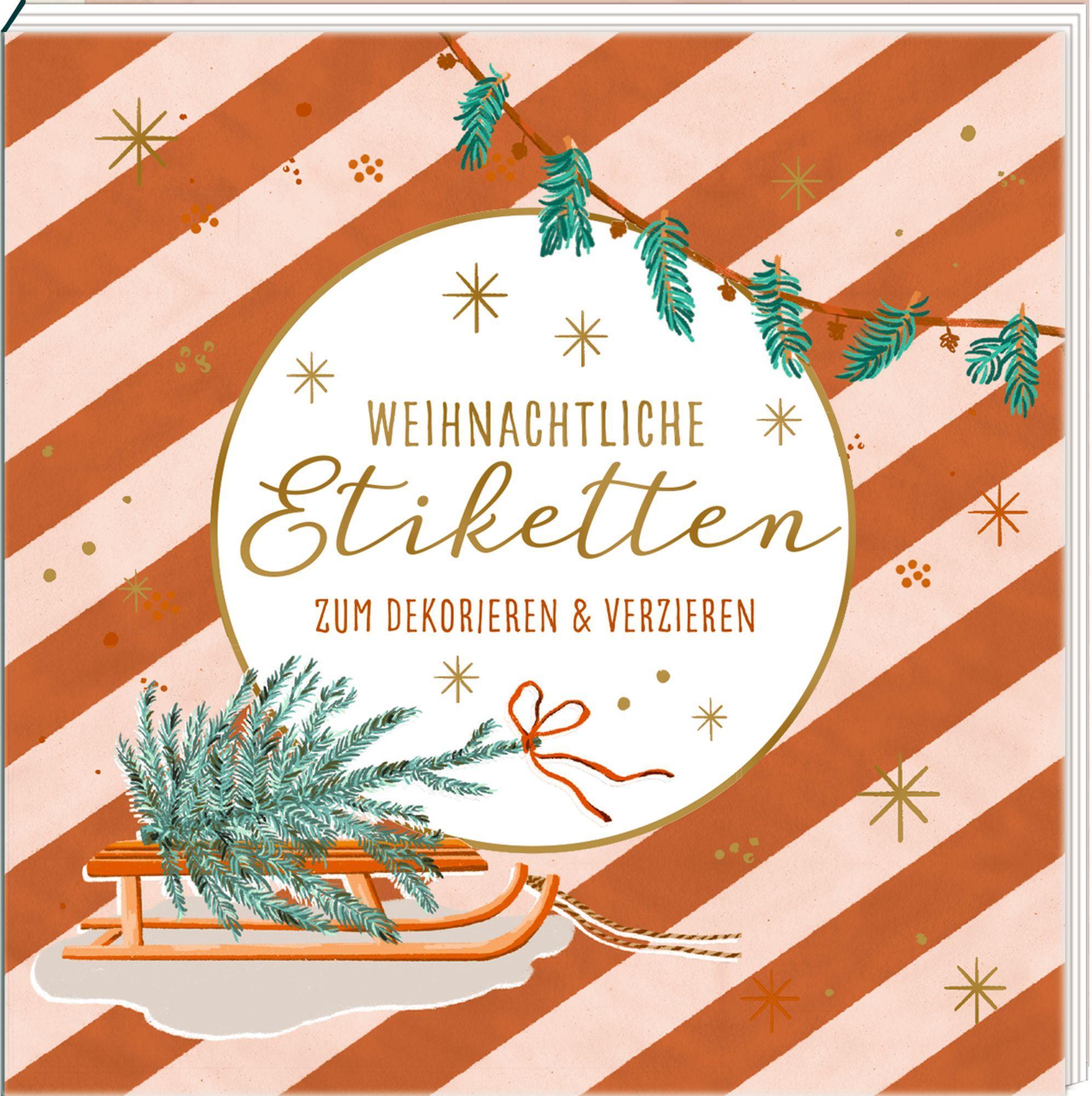 Vorderes Coverbild Etikettenbüchlein - Weihnachtliche Etiketten zum Dekorieren & Verzieren
