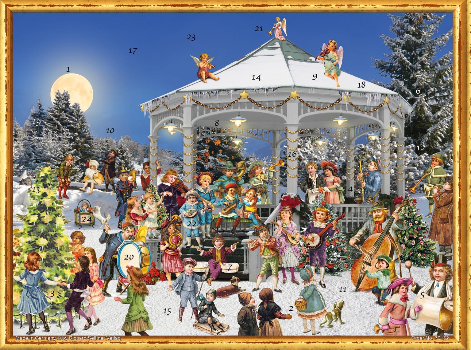 Vorderes Coverbild Adventskalender, viktorianisch "Am Pavillon"