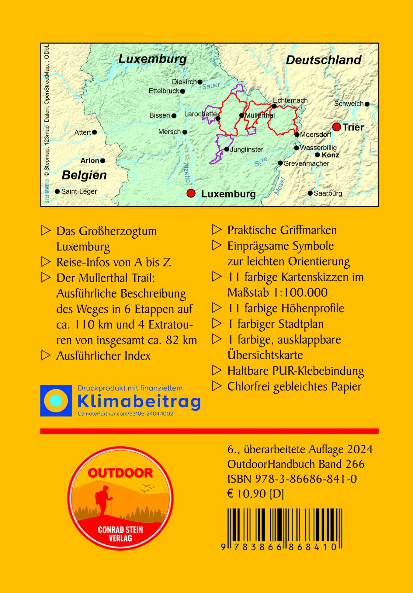 Rückseitencover Luxemburg: Mullerthal Trail