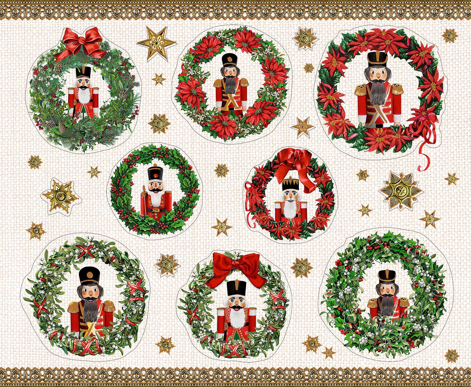 Beispielinhalt (Bild) Stickerbuch - Nostalgische Weihnachtswelt