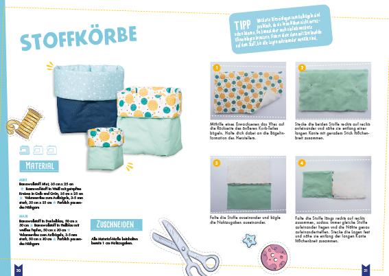 Beispielinhalt (Bild) Kreativ-Set: Näh mit! Die Kindernähschule