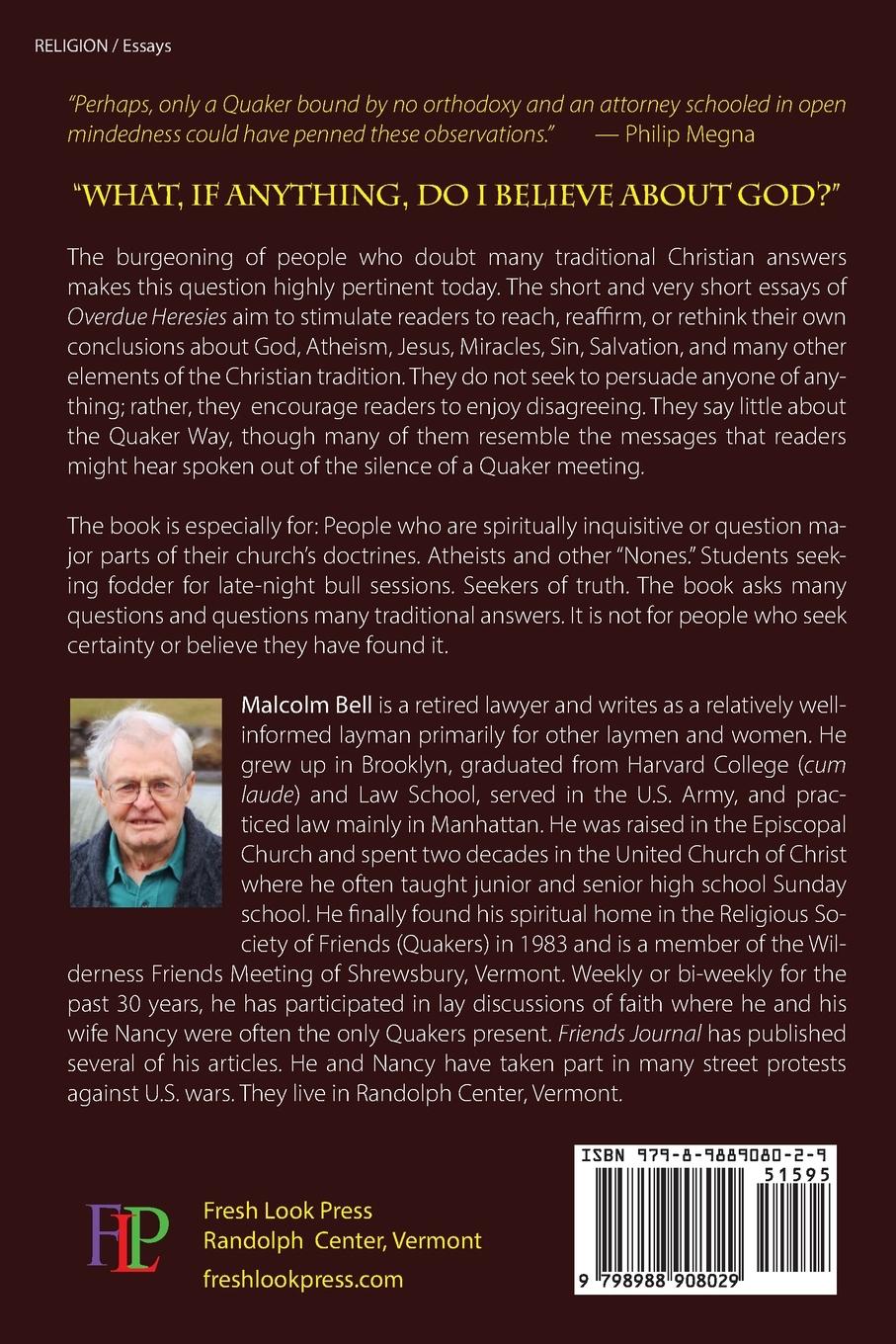 Rückseitencover Overdue Heresies