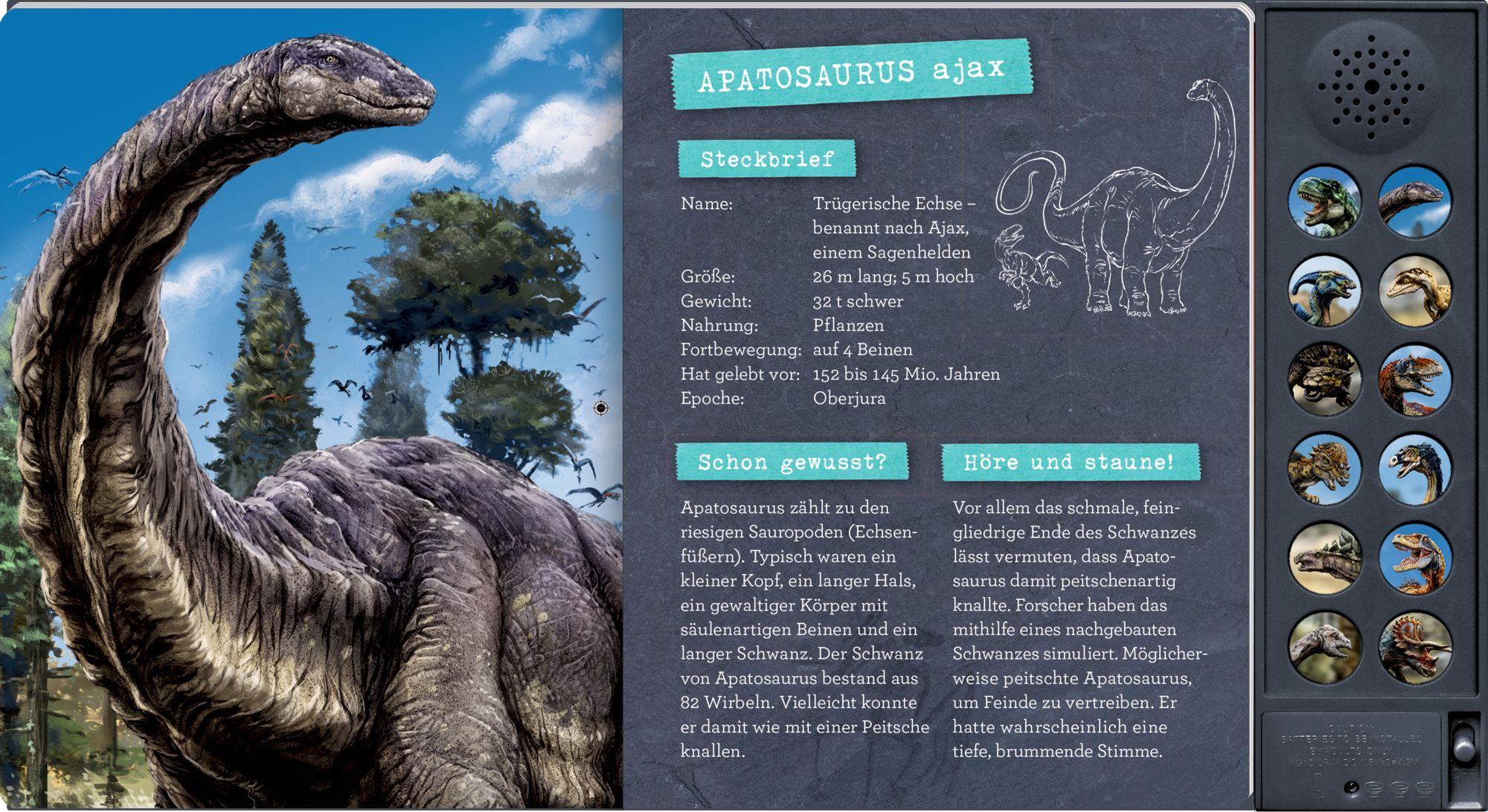 Beispielinhalt (Bild) Das große Dinosaurier-Soundbuch