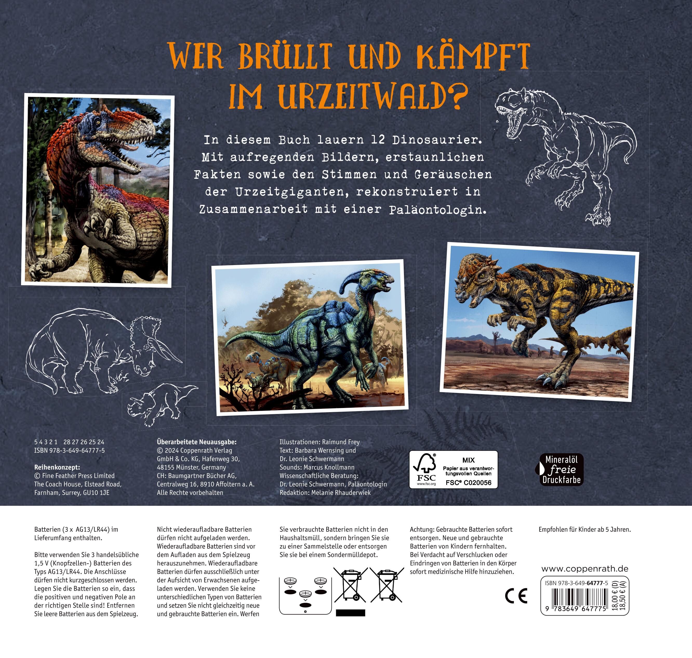 Rückseitencover Das große Dinosaurier-Soundbuch