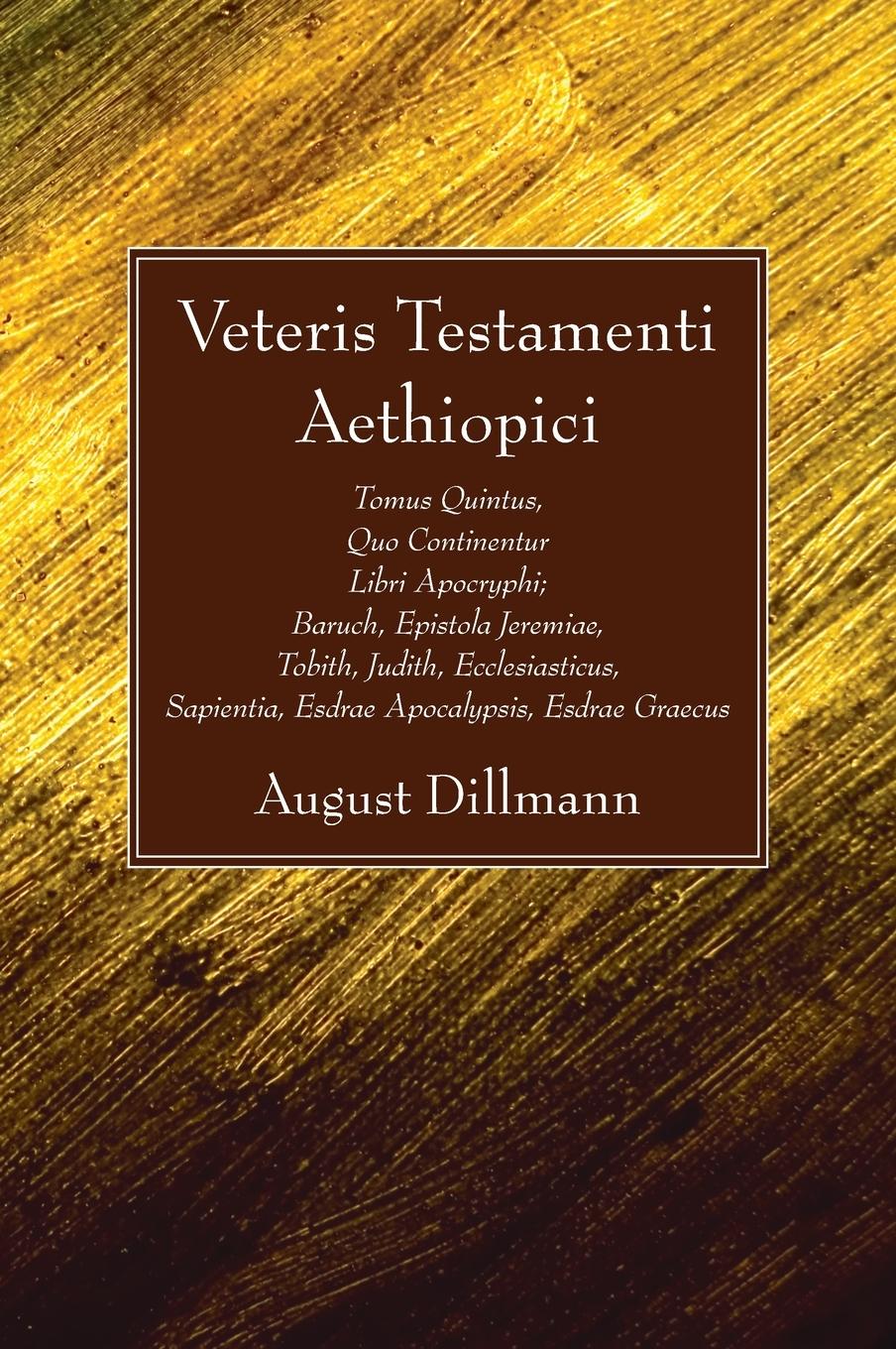 Vorderes Coverbild Veteris Testamenti Aethiopici
