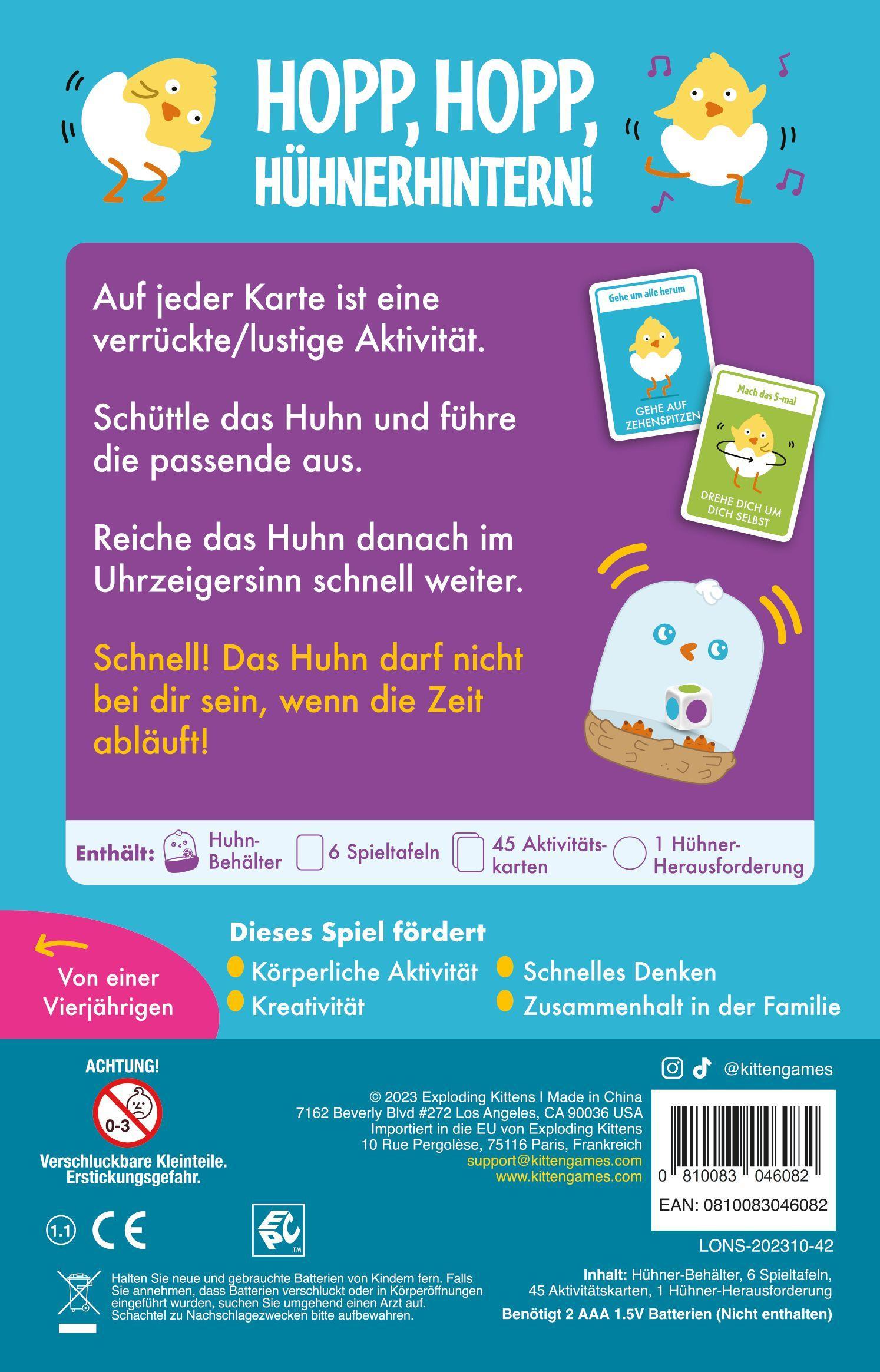 Beispielinhalt (Bild) Hopp, hopp, Hühnerhintern