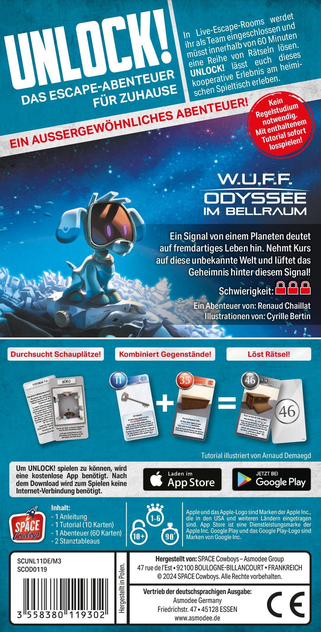Beispielinhalt (Bild) Unlock! W.U.F.F.: Odyssee im Bellraum